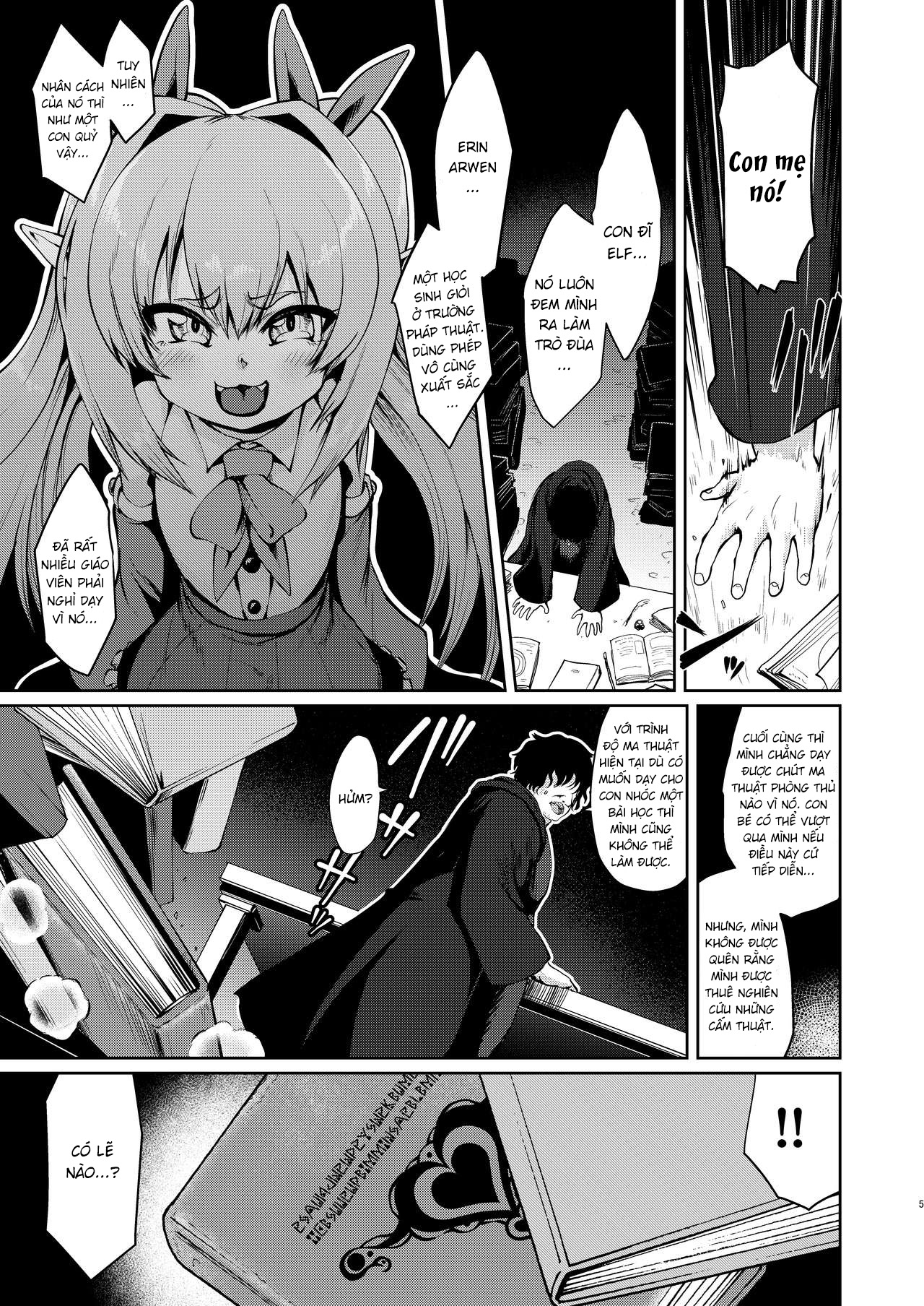 HentaiVN.net - Ảnh 6 - Mindbreak con phò ELF bằng ma thuật [Mesugaki Elf Mahou Choukyou | Breaking a Bratty Elf with Magic] - Oneshot