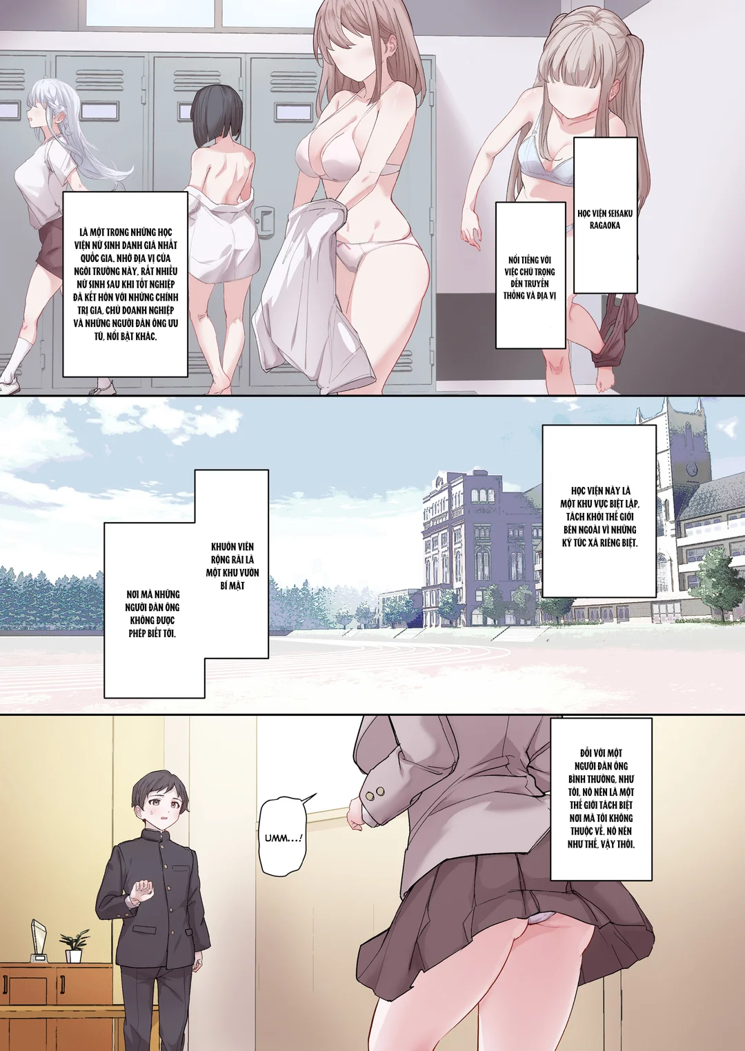 HentaiVN.net - Ảnh 3 - Những cô nàng ưu tú cần chỉ dẫn sâu sắc - Oneshot