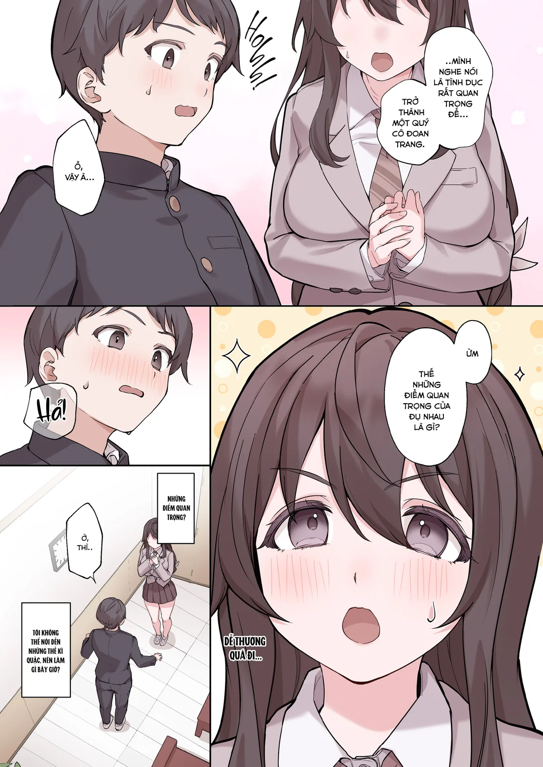 HentaiVN.net - Ảnh 8 - Những cô nàng ưu tú cần chỉ dẫn sâu sắc - Oneshot