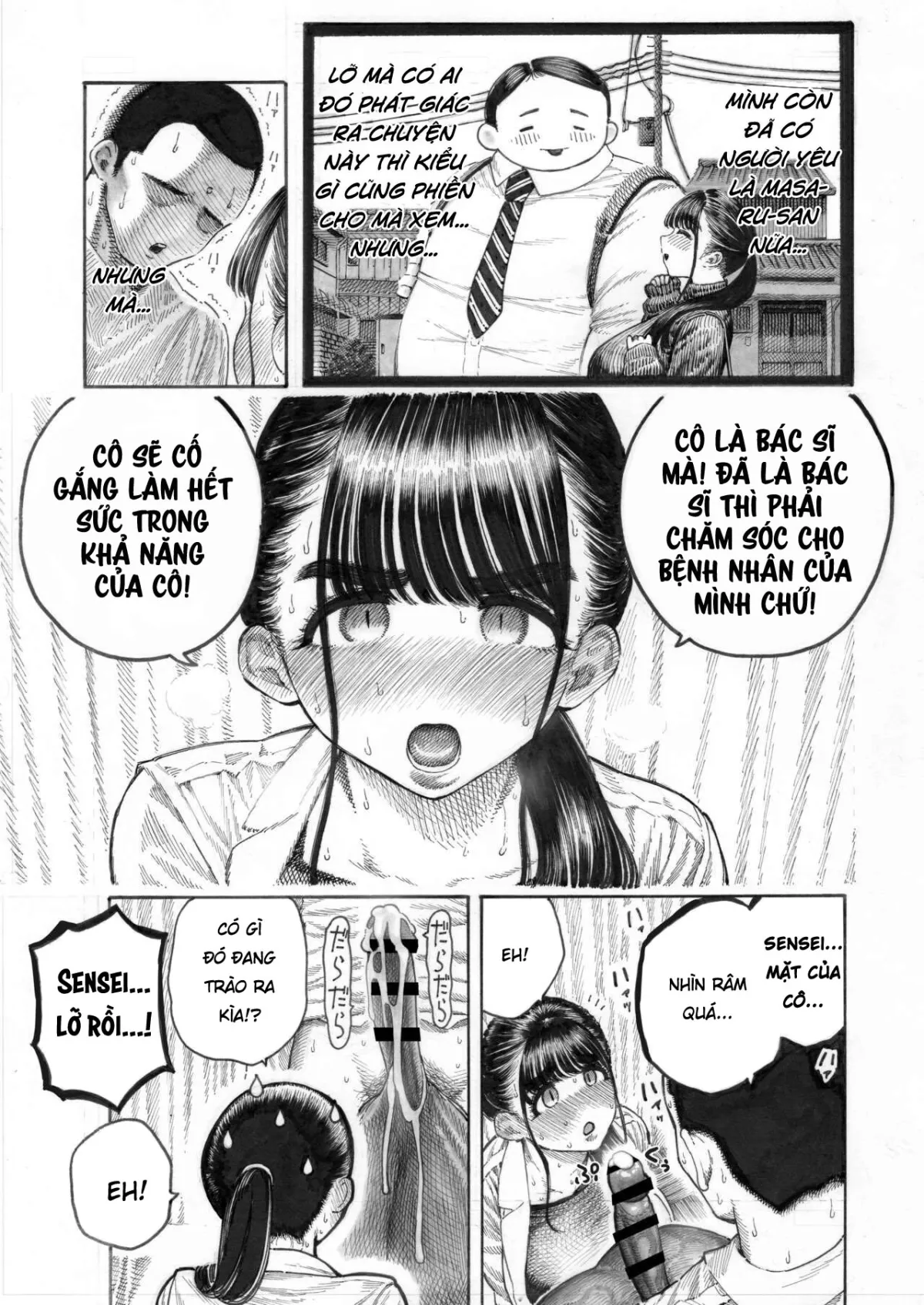 HentaiVN.net - Ảnh 13 - Câu truyện về học sinh trung học với hai hòn dái to nhất thế giới - Bú và liếm 2hondait