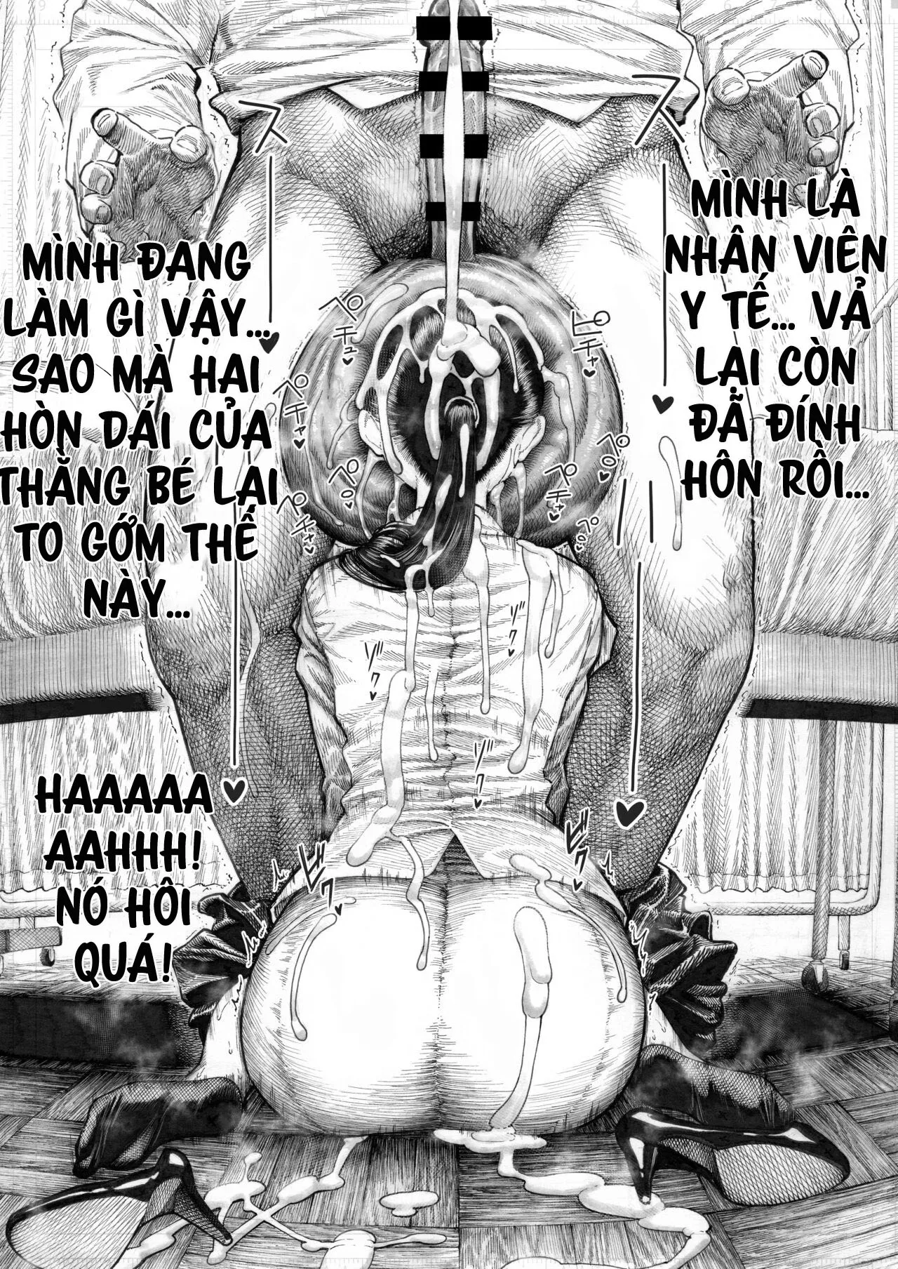 HentaiVN.net - Ảnh 21 - Câu truyện về học sinh trung học với hai hòn dái to nhất thế giới - Chap 1 Bú và liếm 2hondait
