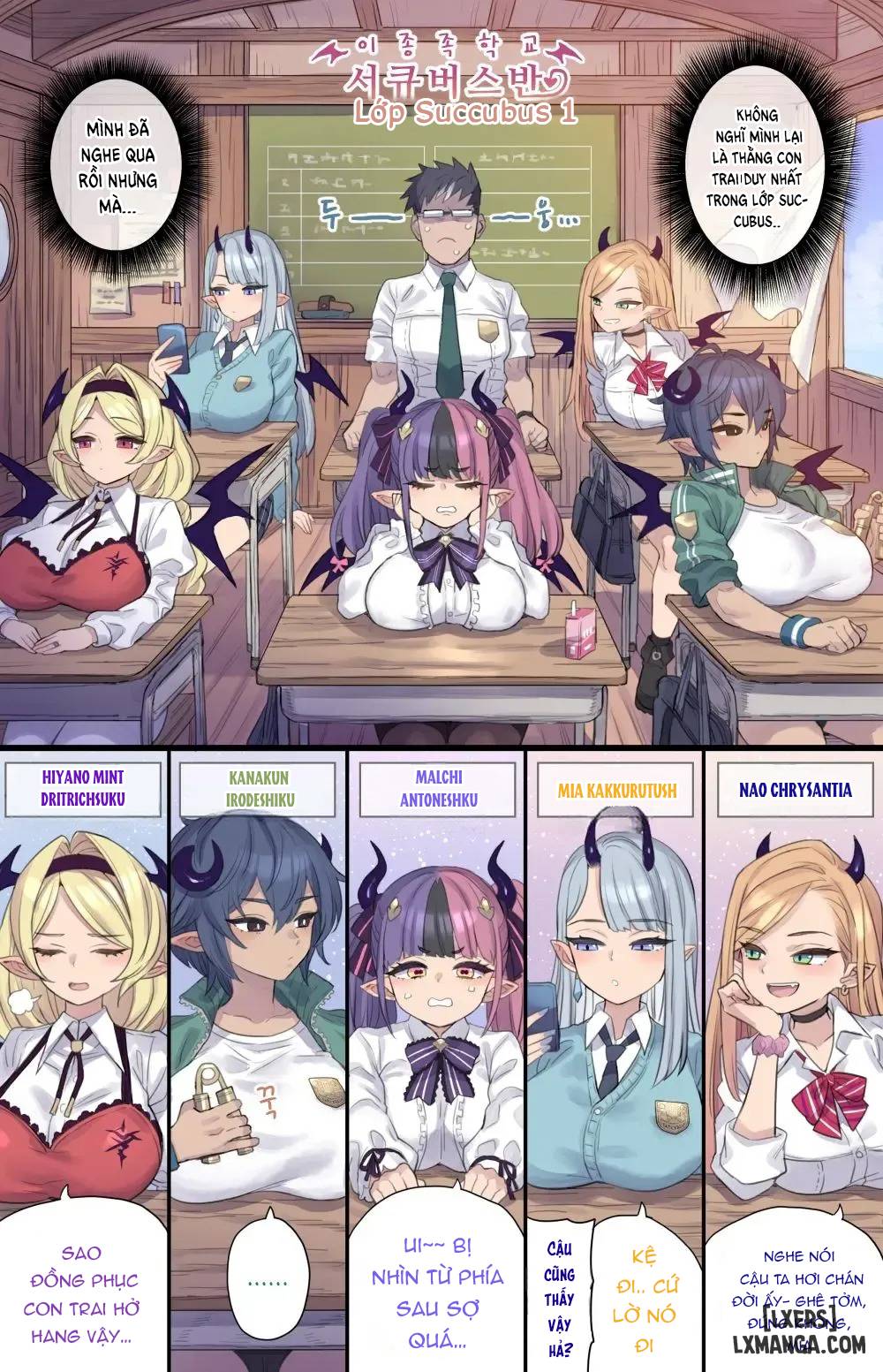 HentaiVN.net - Ảnh 3 - Lớp học Sucubus - Oneshot