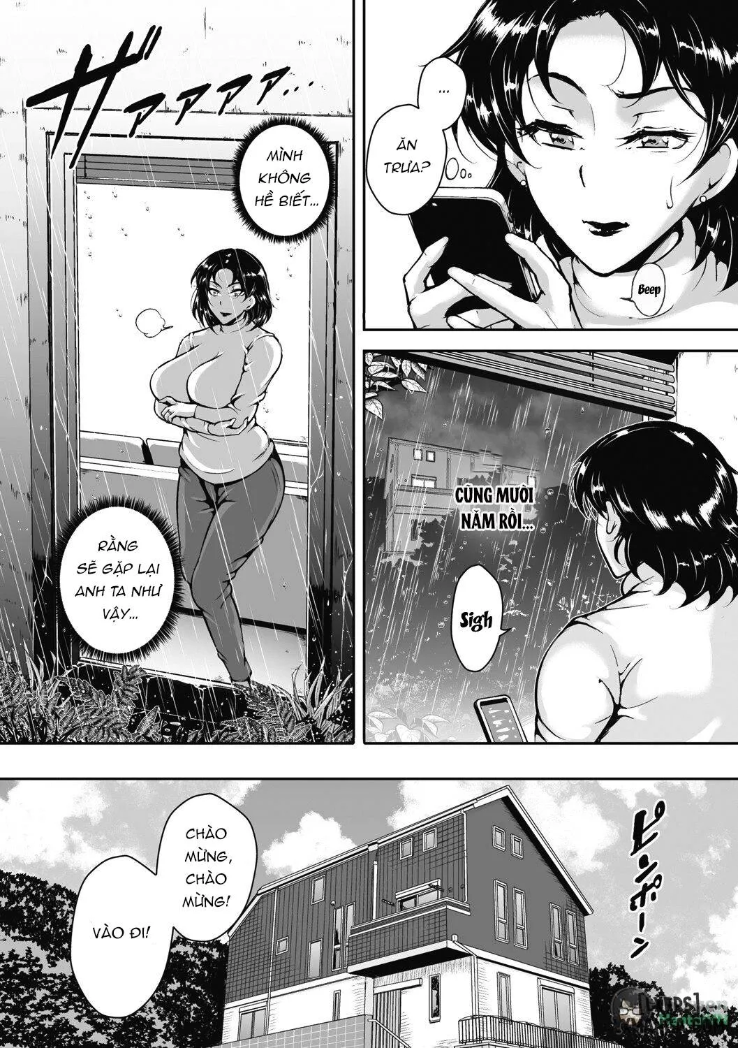 HentaiVN.net - Ảnh 11 - Akaneiro ni Modaeru Hitozuma - Chương 3