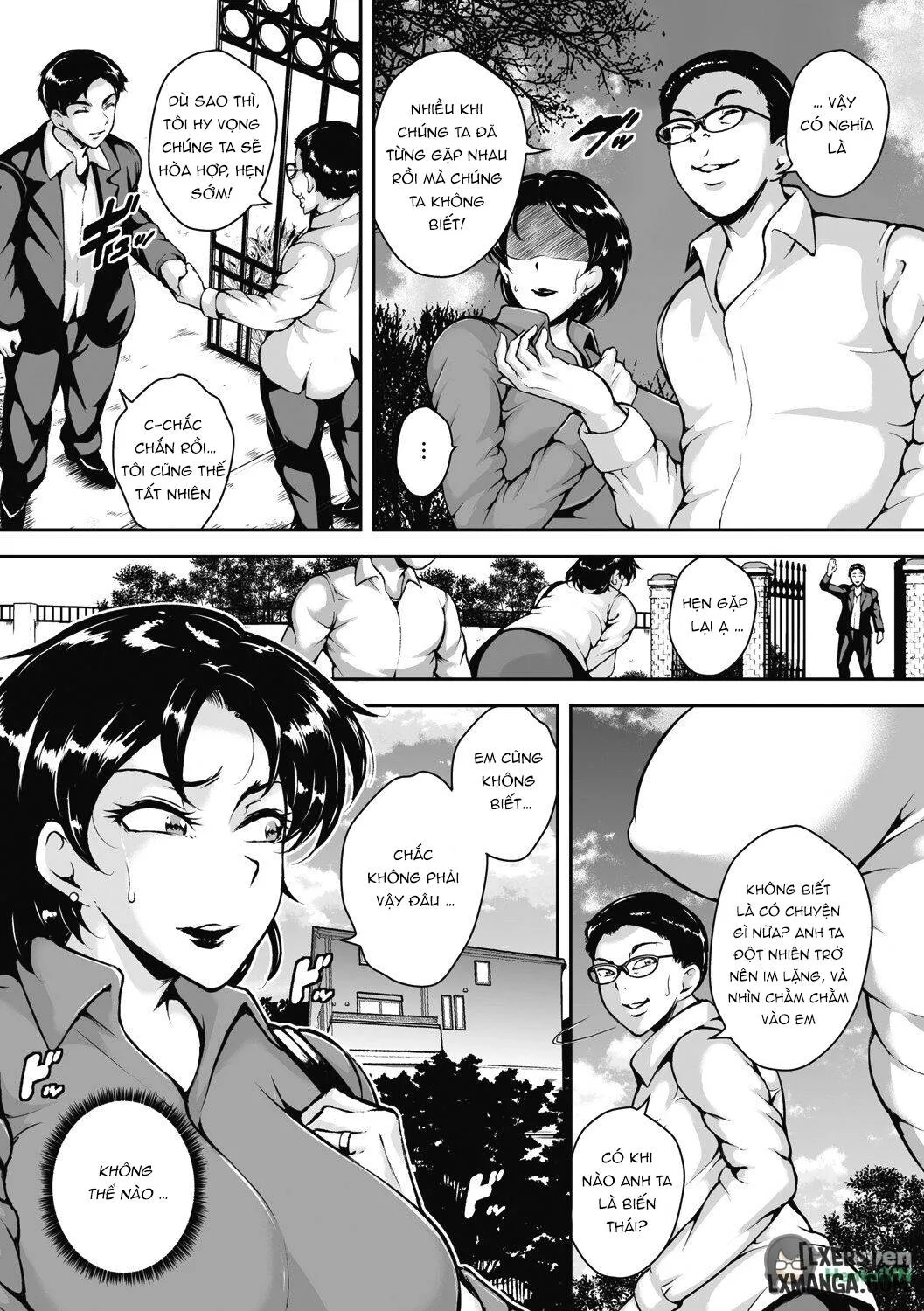 HentaiVN.net - Ảnh 3 - Akaneiro ni Modaeru Hitozuma - Chương 3