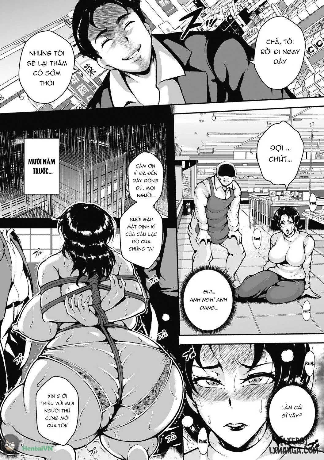 HentaiVN.net - Ảnh 7 - Akaneiro ni Modaeru Hitozuma - Chương 3