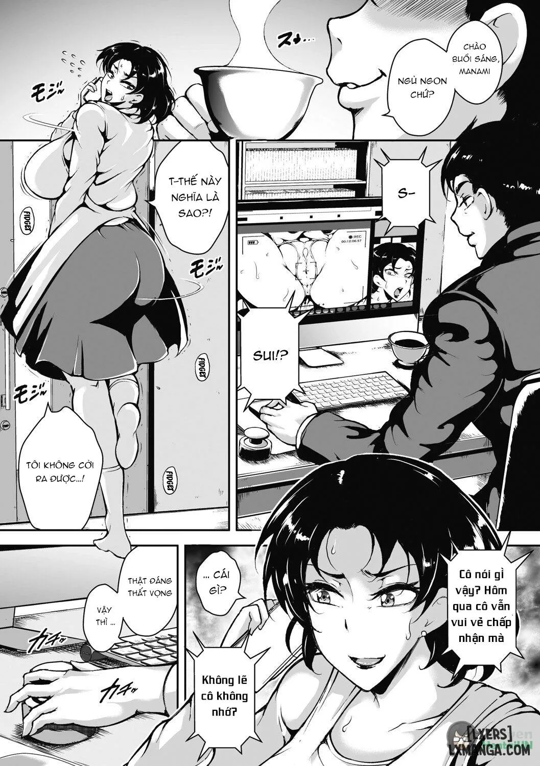 HentaiVN.net - Ảnh 4 - Akaneiro ni Modaeru Hitozuma - Chương 4