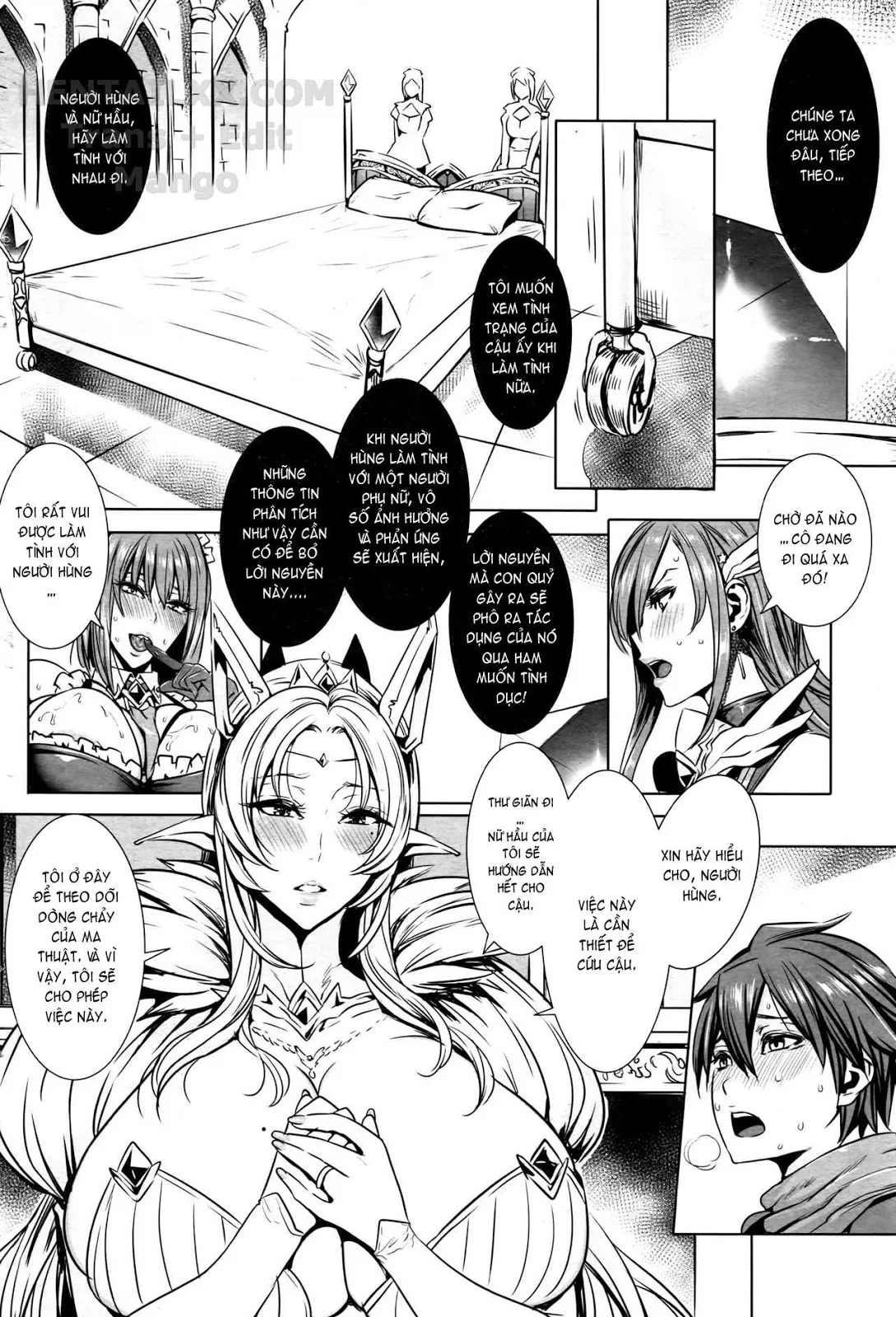 HentaiVN.net - Ảnh 12 - Please Cum Lots ♪ Lord Hero ♥ [Ippai Itte ne, Yuusha-sama] - Chap 1