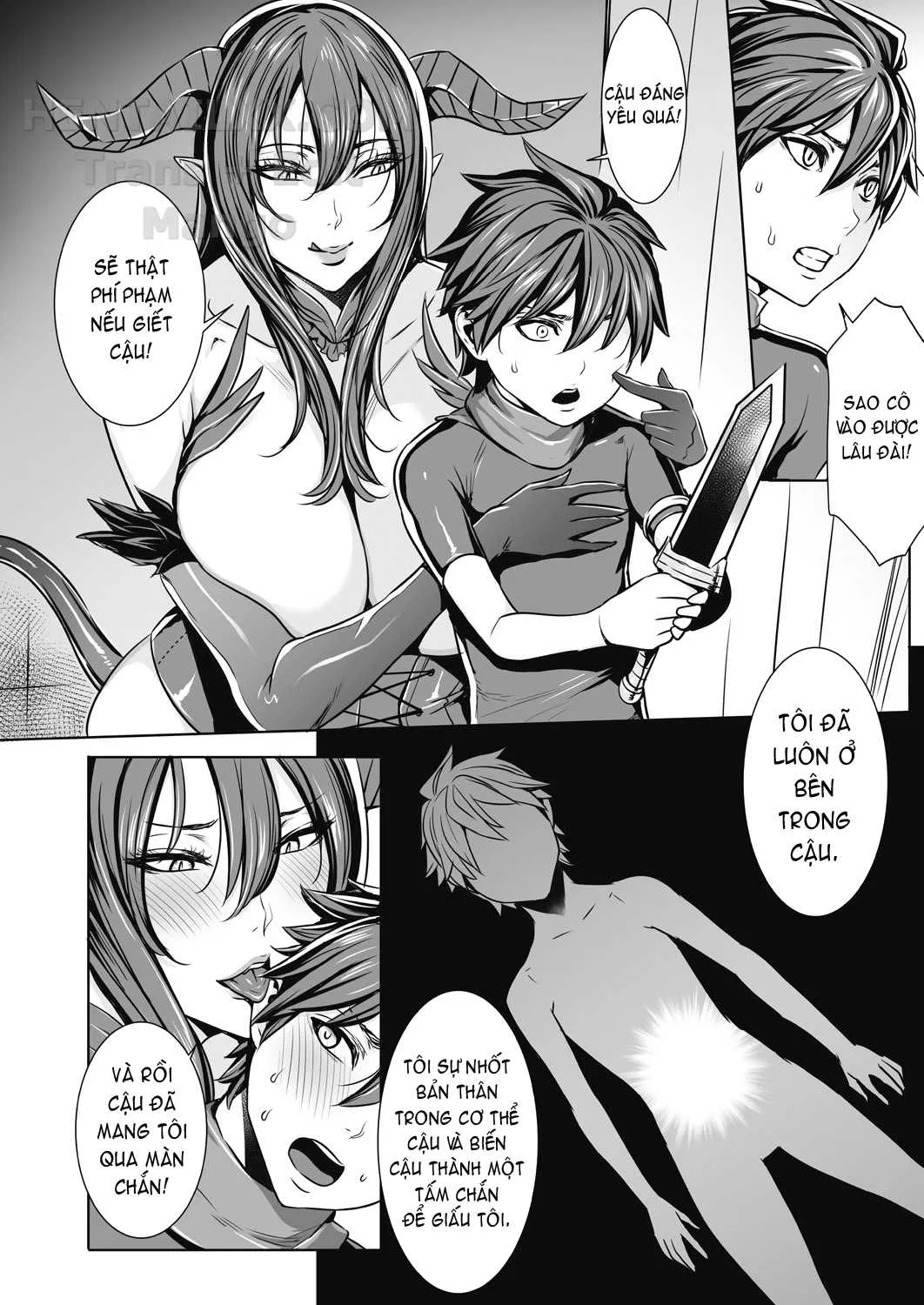 HentaiVN.net - Ảnh 4 - Please Cum Lots ♪ Lord Hero ♥ [Ippai Itte ne, Yuusha-sama] - Chap 8