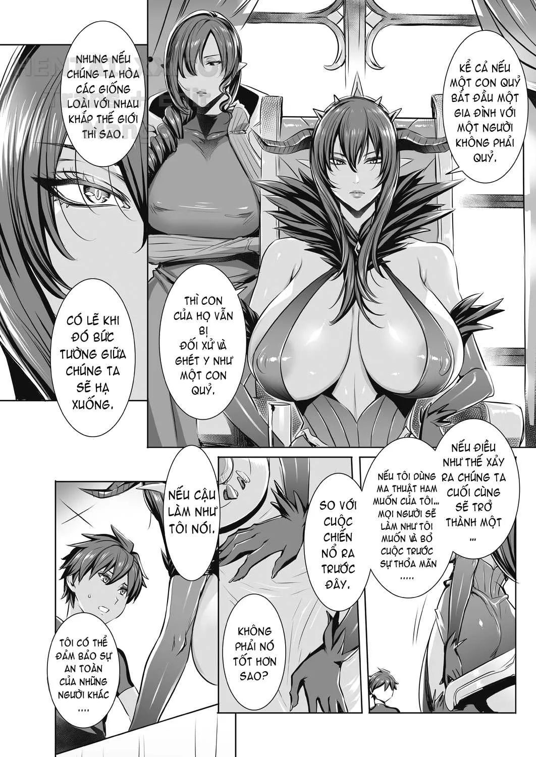 HentaiVN.net - Ảnh 4 - Please Cum Lots ♪ Lord Hero ♥ [Ippai Itte ne, Yuusha-sama] - Chap 10
