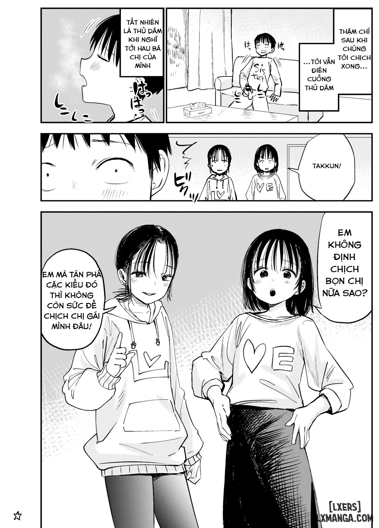 HentaiVN.net - Ảnh 50 - Onee-chan-tachi ga Ecchi na Koto Shite Kuru...! - Chap 1