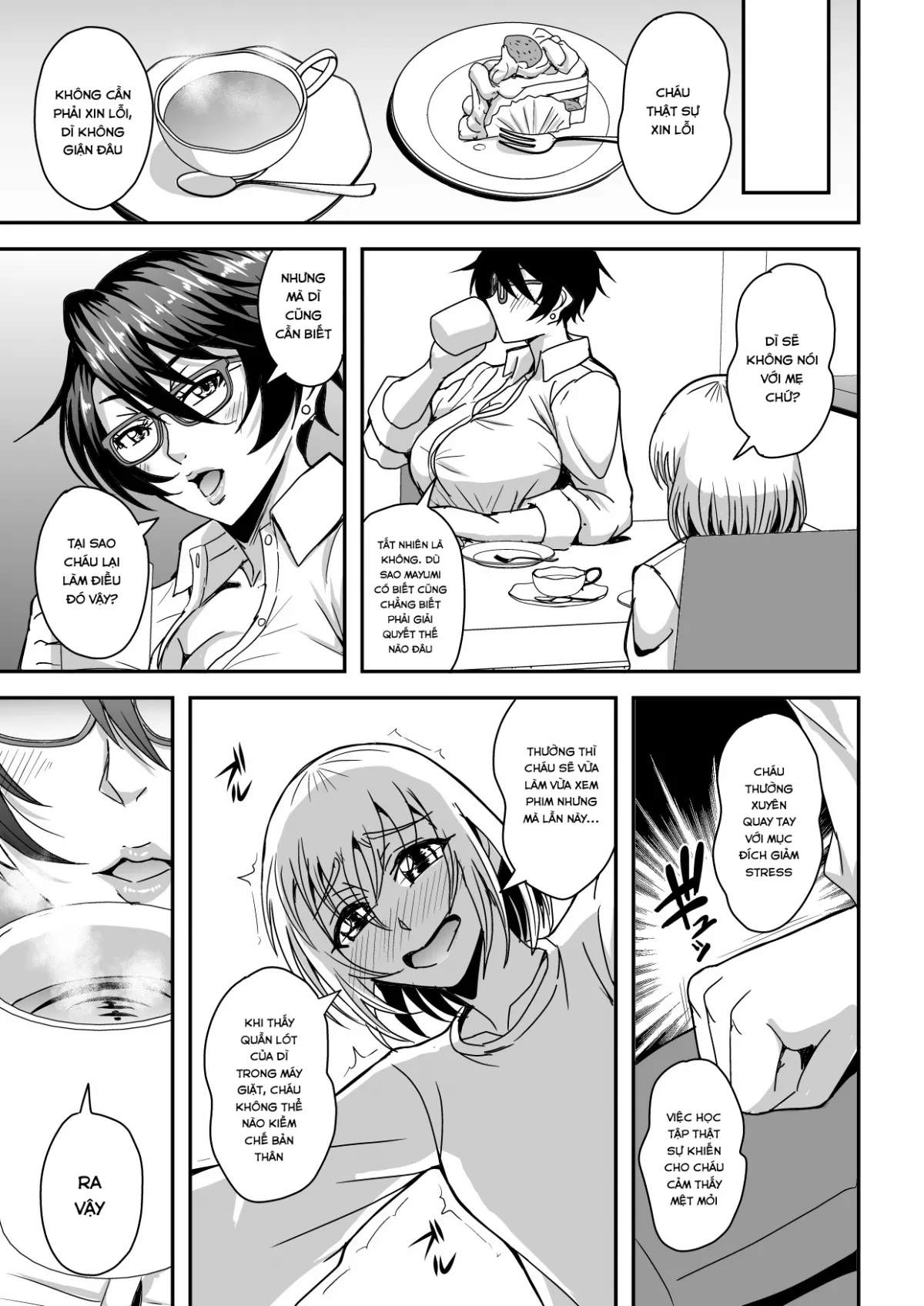 HentaiVN.net - Ảnh 7 - Arofour Dokushin BariCare Oba-san ga Yuujin no Musuko demo aru Toshishita Danshi to no Kankei ni Hamaru Hanashi - Oneshot