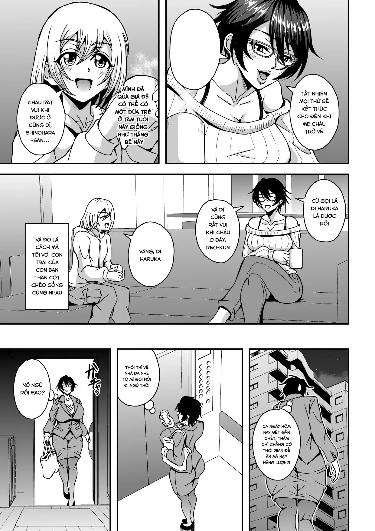 HentaiVN.net - Ảnh 3 - Arofour Dokushin BariCare Oba-san ga Yuujin no Musuko demo aru Toshishita Danshi to no Kankei ni Hamaru Hanashi - Chap 1
