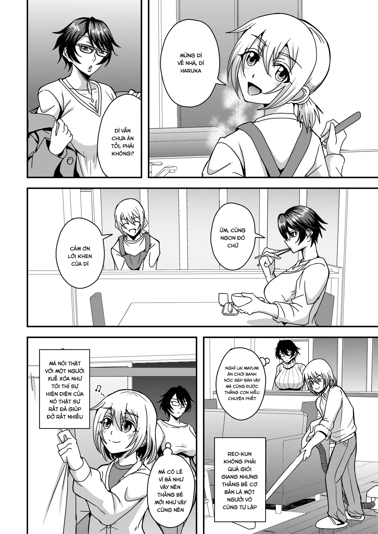 HentaiVN.net - Ảnh 4 - Arofour Dokushin BariCare Oba-san ga Yuujin no Musuko demo aru Toshishita Danshi to no Kankei ni Hamaru Hanashi - Chap 1