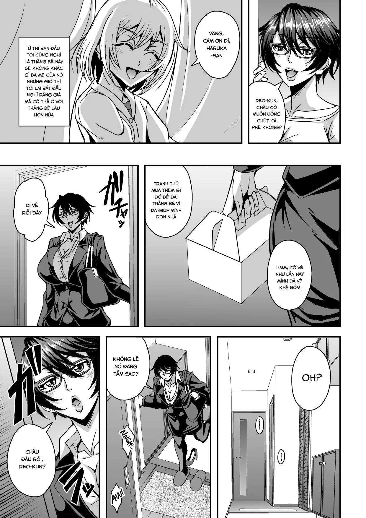 HentaiVN.net - Ảnh 5 - Arofour Dokushin BariCare Oba-san ga Yuujin no Musuko demo aru Toshishita Danshi to no Kankei ni Hamaru Hanashi - Chap 1