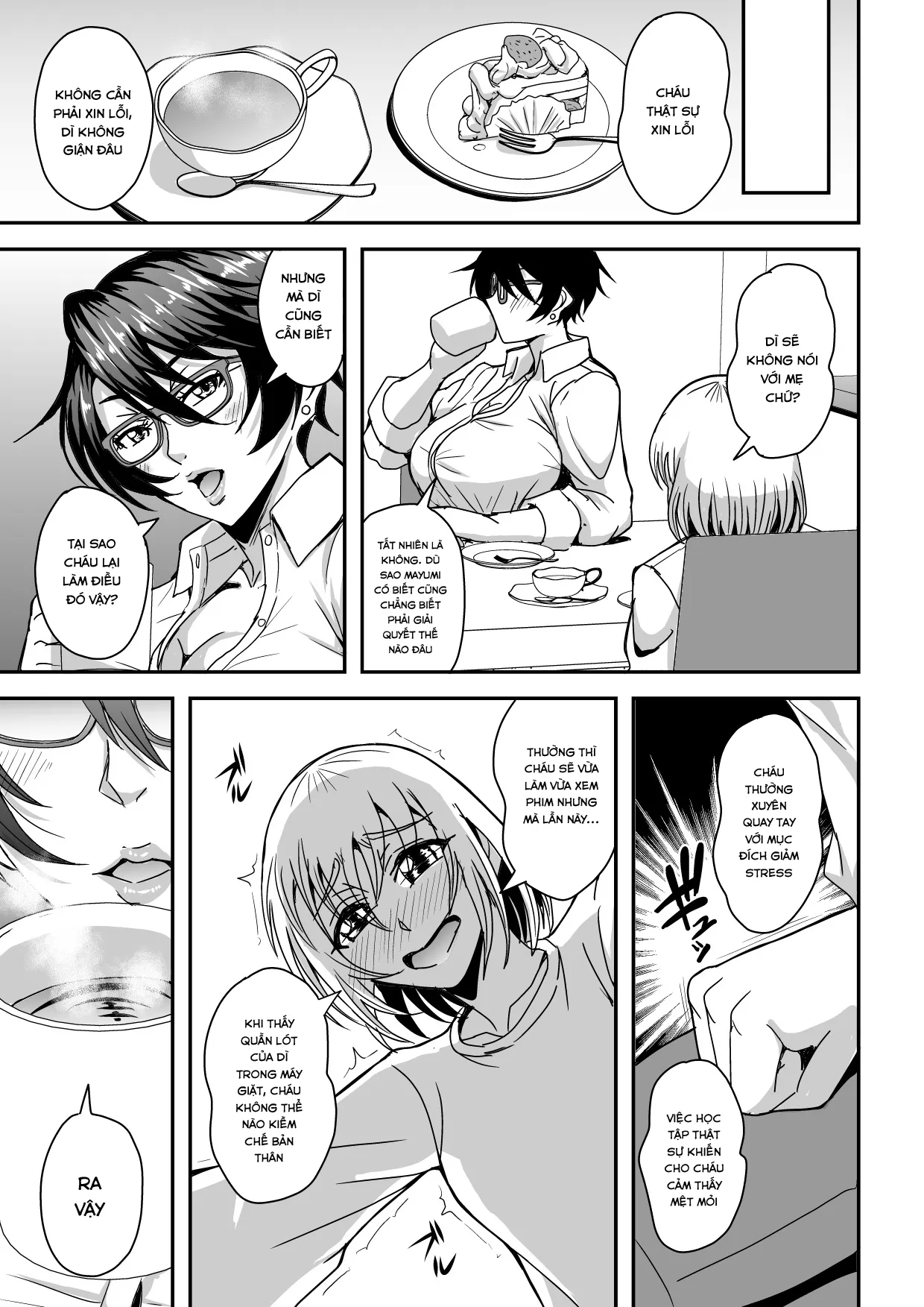 HentaiVN.net - Ảnh 7 - Arofour Dokushin BariCare Oba-san ga Yuujin no Musuko demo aru Toshishita Danshi to no Kankei ni Hamaru Hanashi - Chap 1