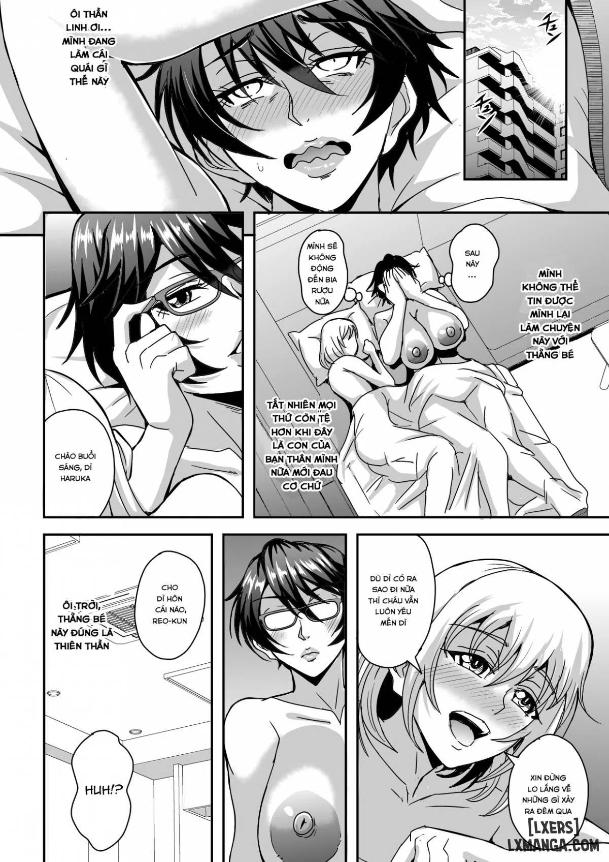 HentaiVN.net - Ảnh 15 - Arofour Dokushin BariCare Oba-san ga Yuujin no Musuko demo aru Toshishita Danshi to no Kankei ni Hamaru Hanashi - Chapter 1