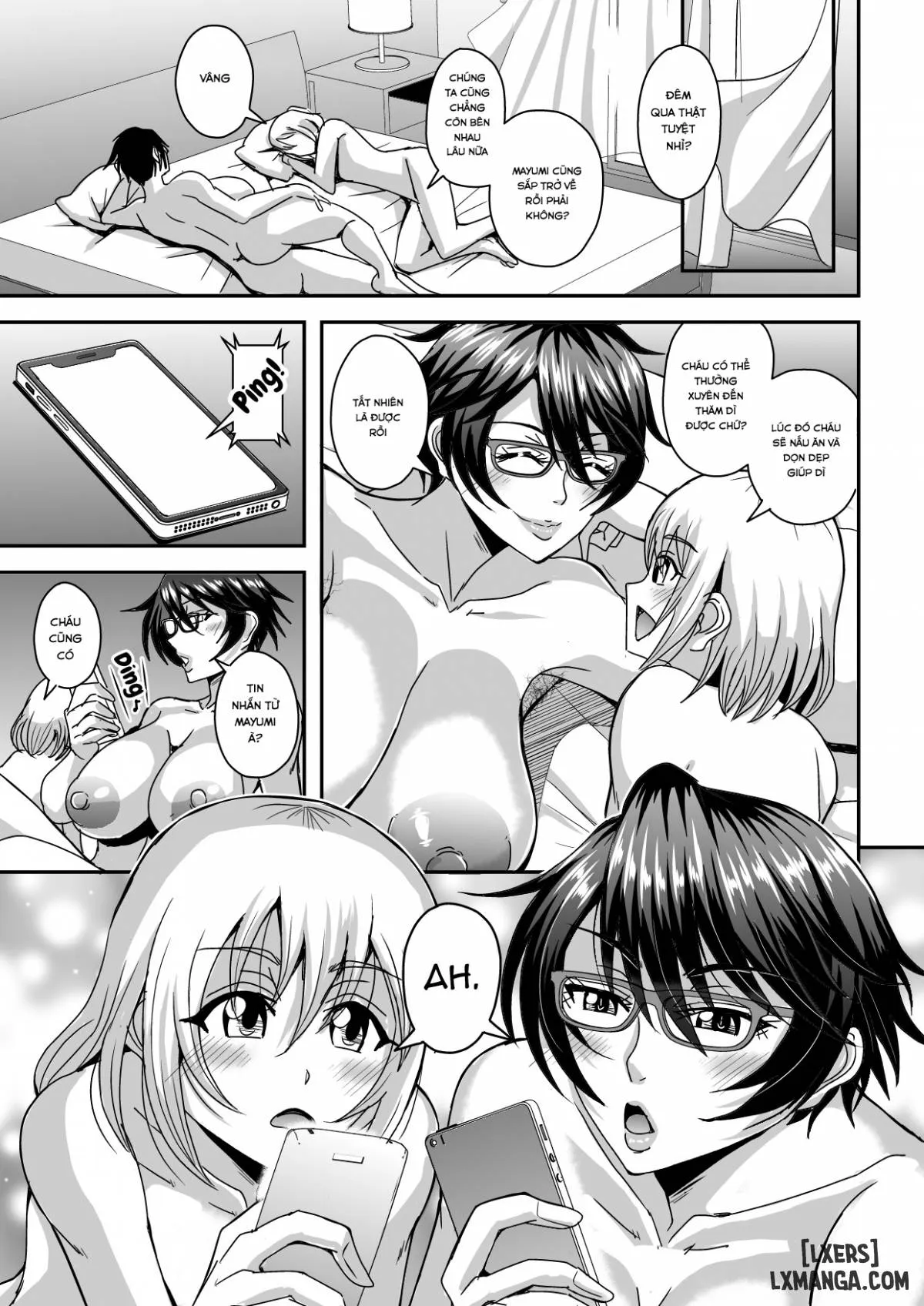 HentaiVN.net - Ảnh 21 - Arofour Dokushin BariCare Oba-san ga Yuujin no Musuko demo aru Toshishita Danshi to no Kankei ni Hamaru Hanashi - Chapter 1