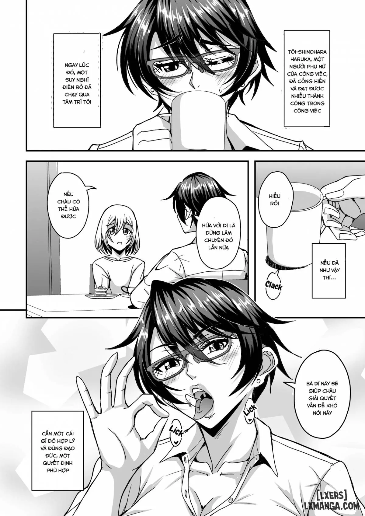 HentaiVN.net - Ảnh 5 - Arofour Dokushin BariCare Oba-san ga Yuujin no Musuko demo aru Toshishita Danshi to no Kankei ni Hamaru Hanashi - Chapter 1