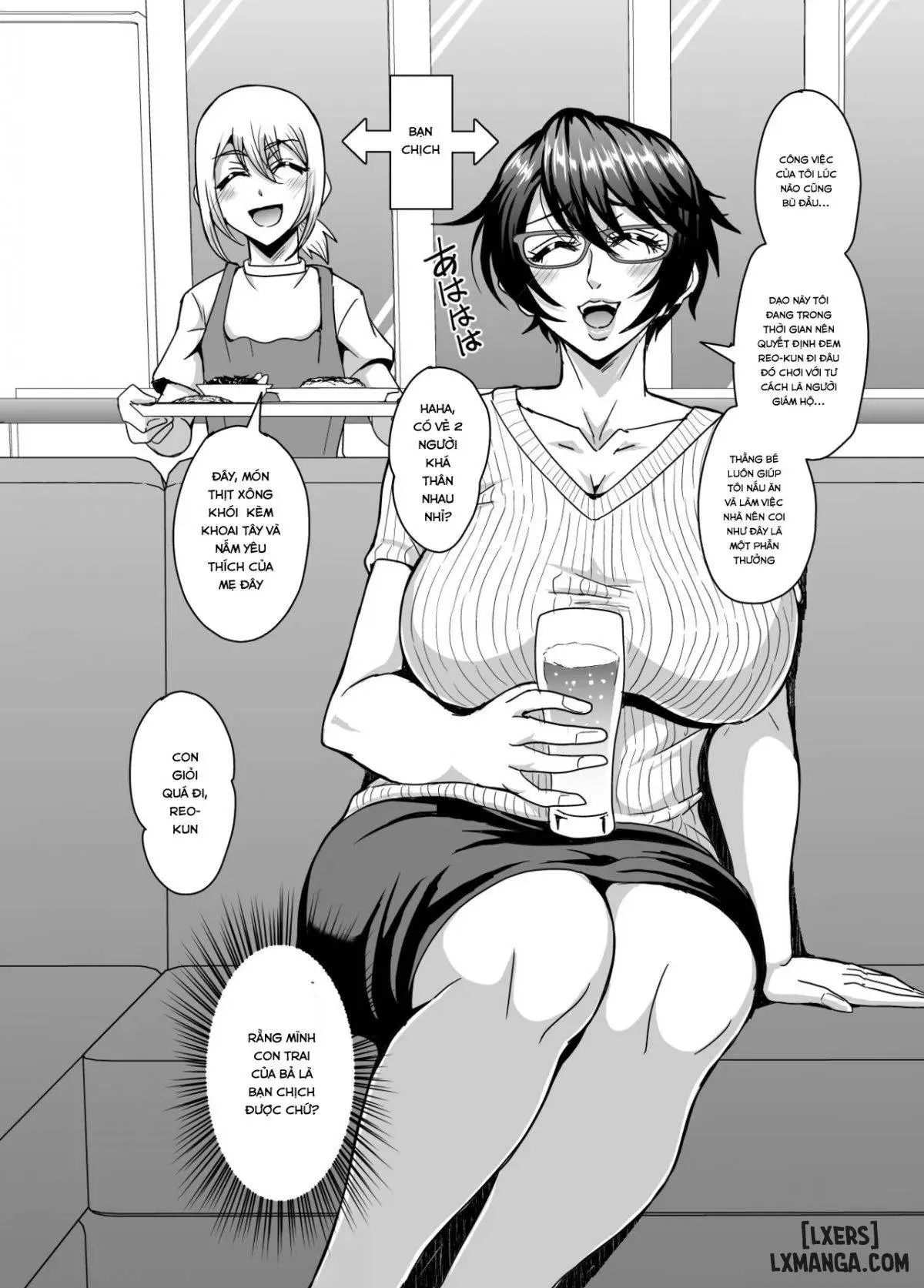HentaiVN.net - Ảnh 3 - Arofour Dokushin BariCare Oba-san ga Yuujin no Musuko demo aru Toshishita Danshi to no Kankei ni Hamaru Hanashi - Chapter 3