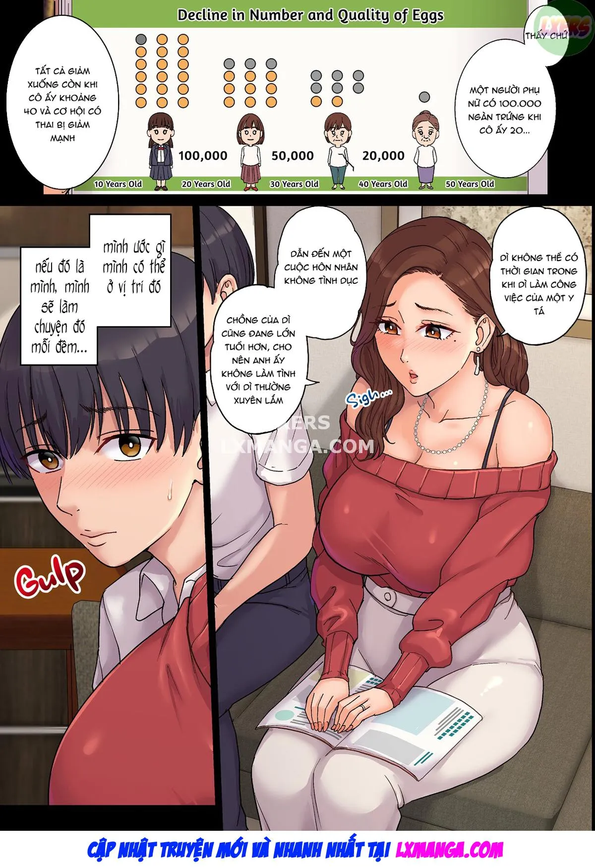 HentaiVN.net - Ảnh 9 - Oba no Ninshin. ~Boku ga Seishi Teikyousha ni Natta Wake~ - Chap 1