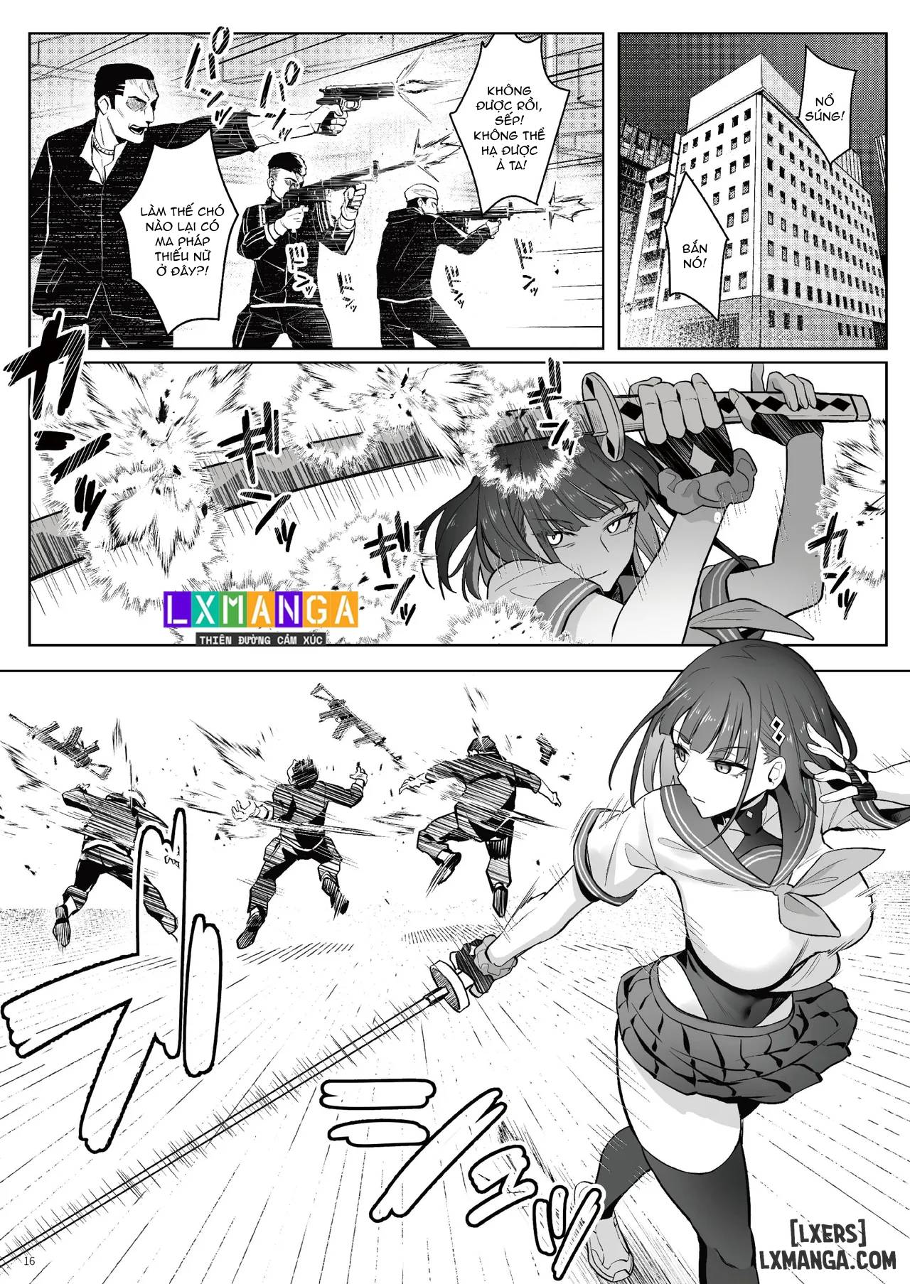 HentaiVN.net - Ảnh 16 - Moto Mahou Shoujo no Shigoto Hanashi Ao Zenjitsutan - Oneshot.