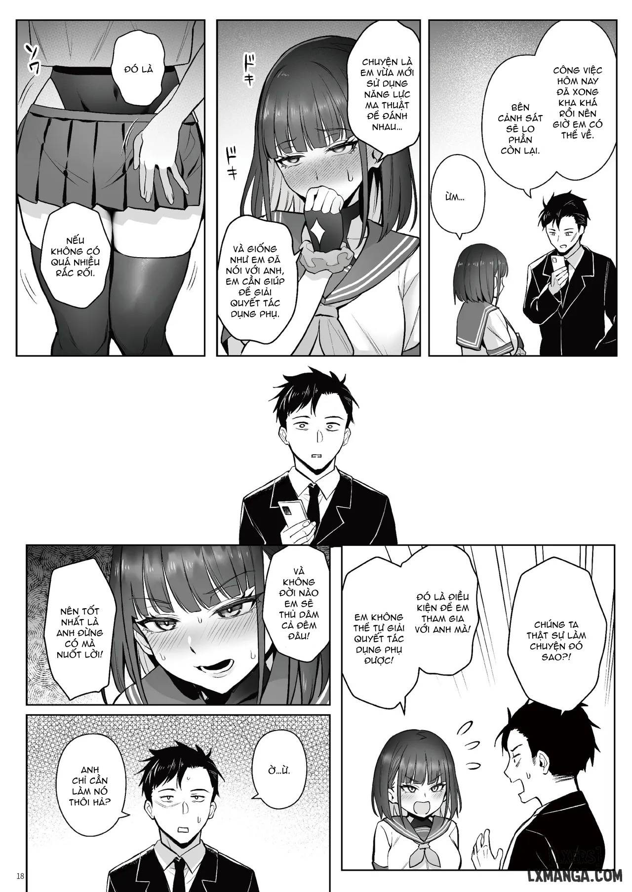 HentaiVN.net - Ảnh 18 - Moto Mahou Shoujo no Shigoto Hanashi Ao Zenjitsutan - Oneshot.