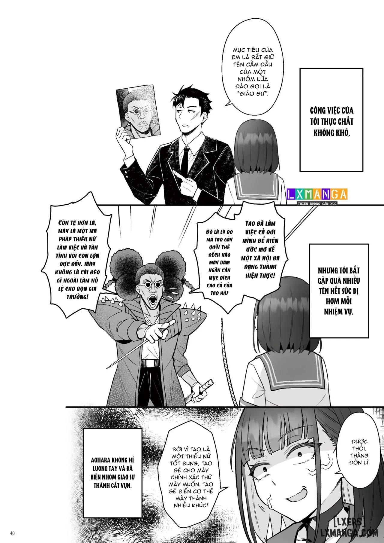 HentaiVN.net - Ảnh 40 - Moto Mahou Shoujo no Shigoto Hanashi Ao Zenjitsutan - Oneshot.