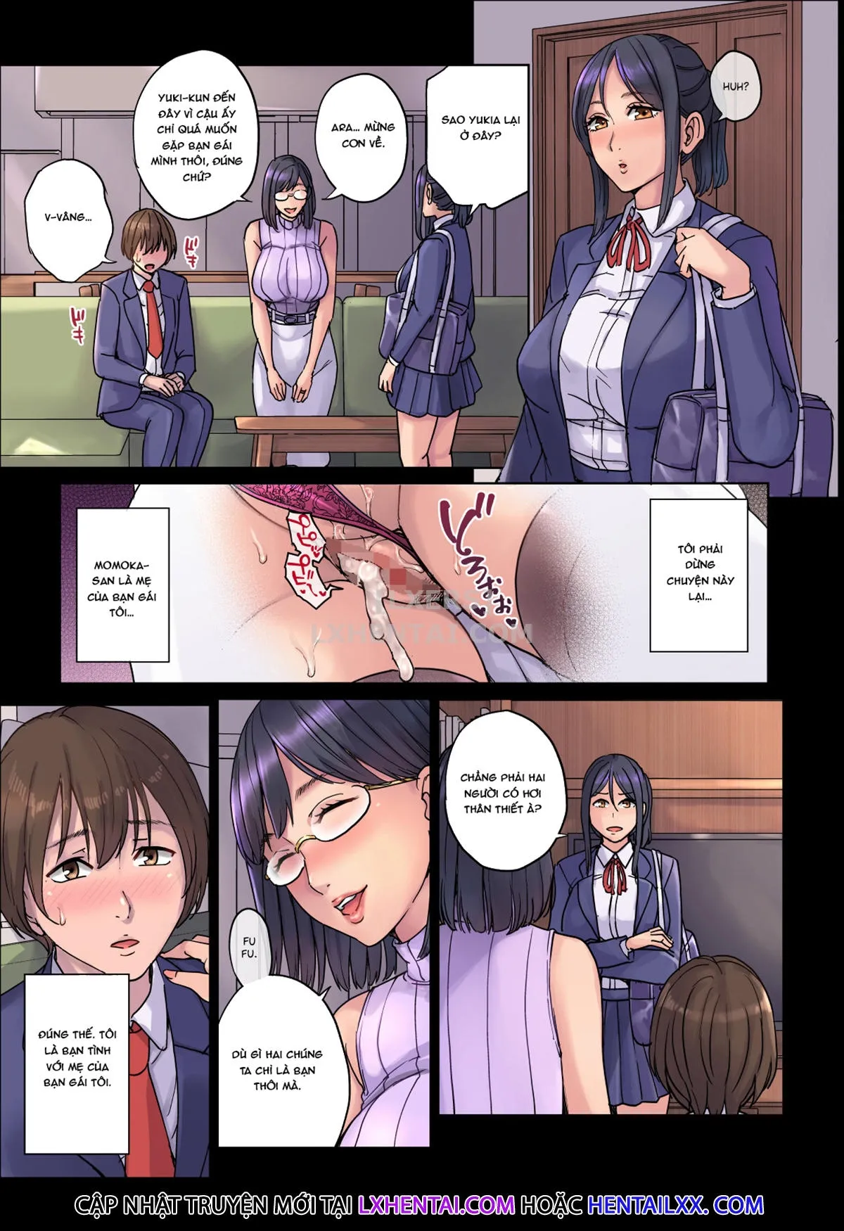 HentaiVN.net - Ảnh 8 - Kanojo no Mama wa Boku no SeFrie... [Fuck Buddies With My Girlfriend's Mom; My Girlfriend's Mama is My Sex Friend...] - Oneshot - Có che