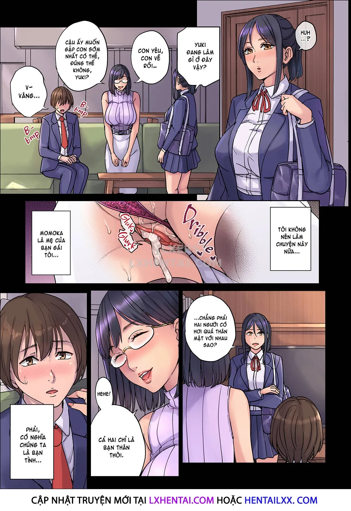 HentaiVN.net - Ảnh 6 - Kanojo no Mama wa Boku no SeFrie... [Fuck Buddies With My Girlfriend's Mom; My Girlfriend's Mama is My Sex Friend...] - Chap 1 - Không che