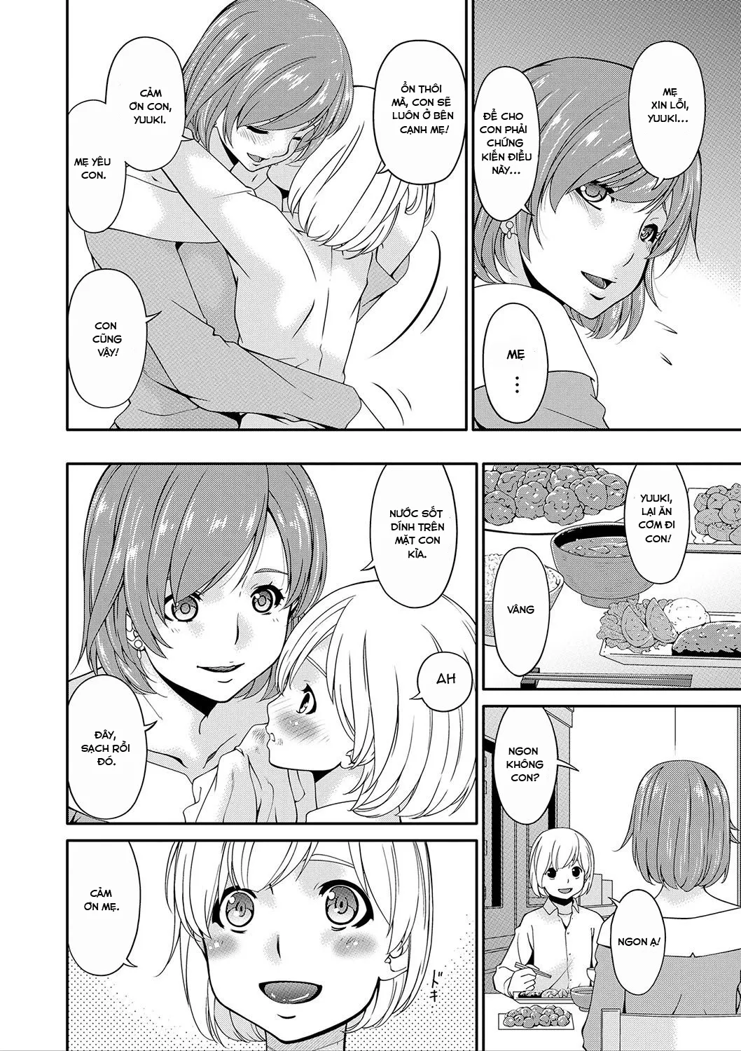 HentaiVN.net - Ảnh 3 - Ân ái cùng với mẹ [Mama Koubi; Mating with mother] - Chap 4: Mẹ và tôi