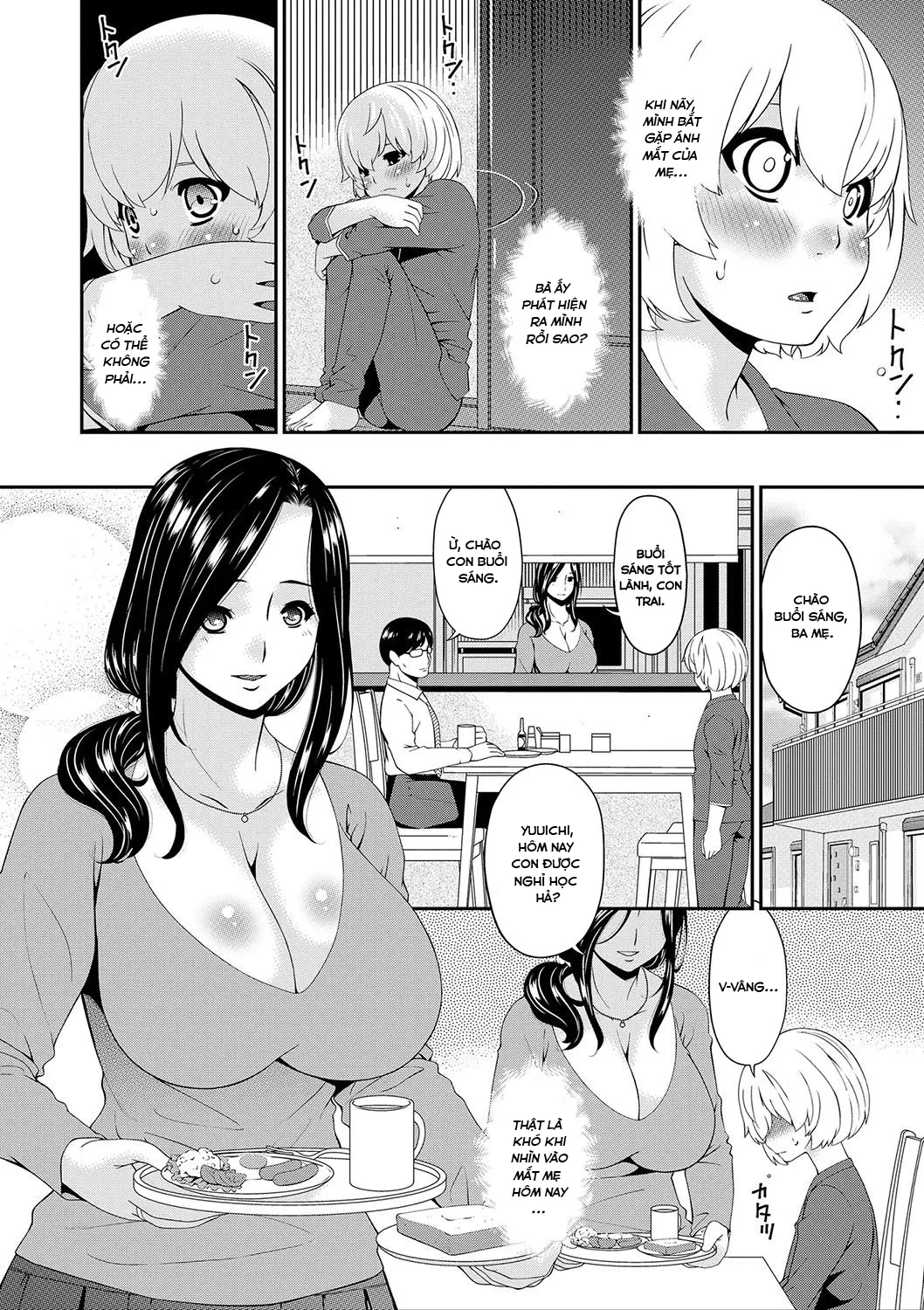 HentaiVN.net - Ảnh 5 - Ân ái cùng với mẹ [Mama Koubi; Mating with mother] - Chap 5: Ngoại tình (End)