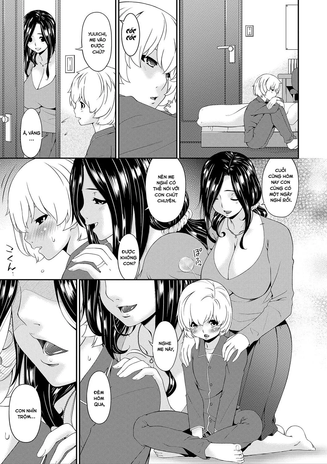 HentaiVN.net - Ảnh 7 - Ân ái cùng với mẹ [Mama Koubi; Mating with mother] - Chap 5: Ngoại tình (End)