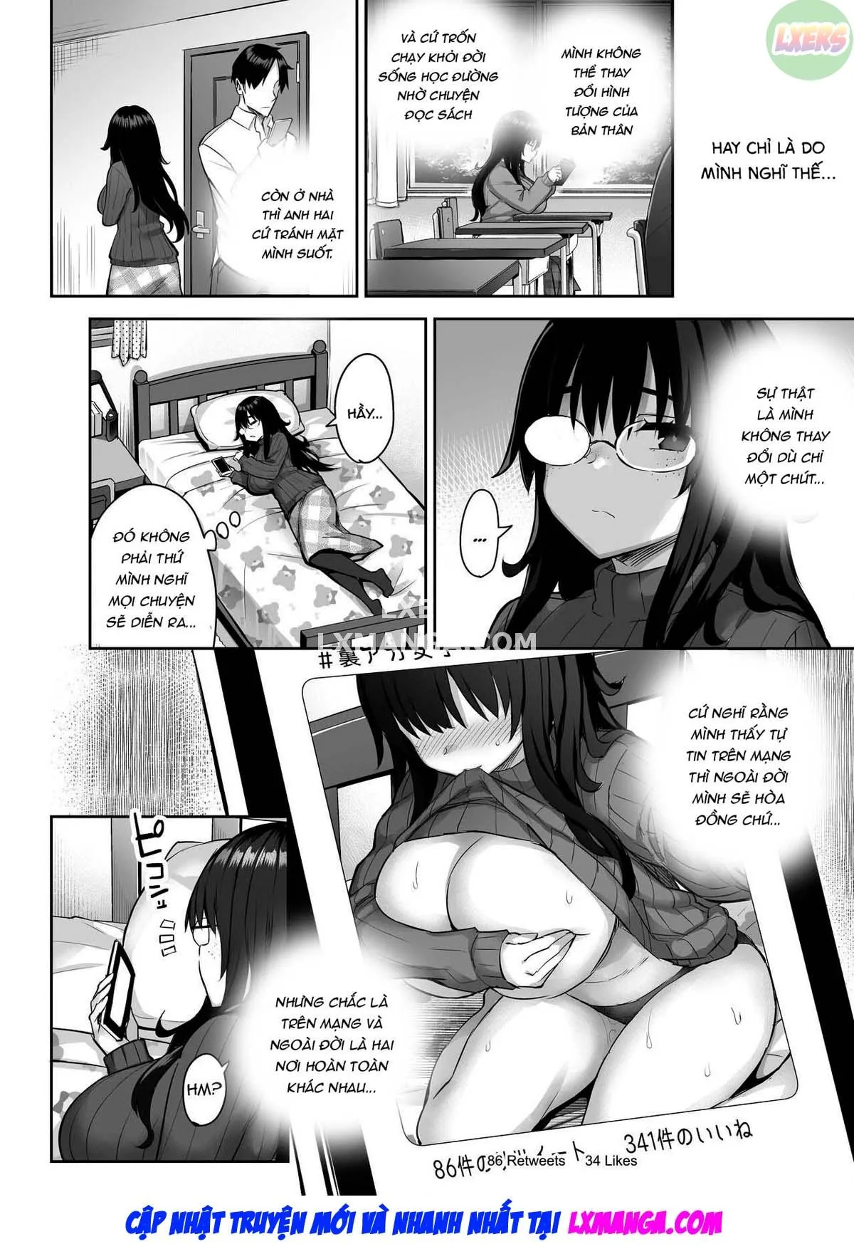 HentaiVN.net - Ảnh 10 - Moto InCha no Kyonyuu Yariman Imouto ga Erosugite, Onii-chan wa Mou...!! [I Can't Handle My Former Bookworm Little Sister Now That She's A Slut! ~A Whore Is Born~] - Chap 0