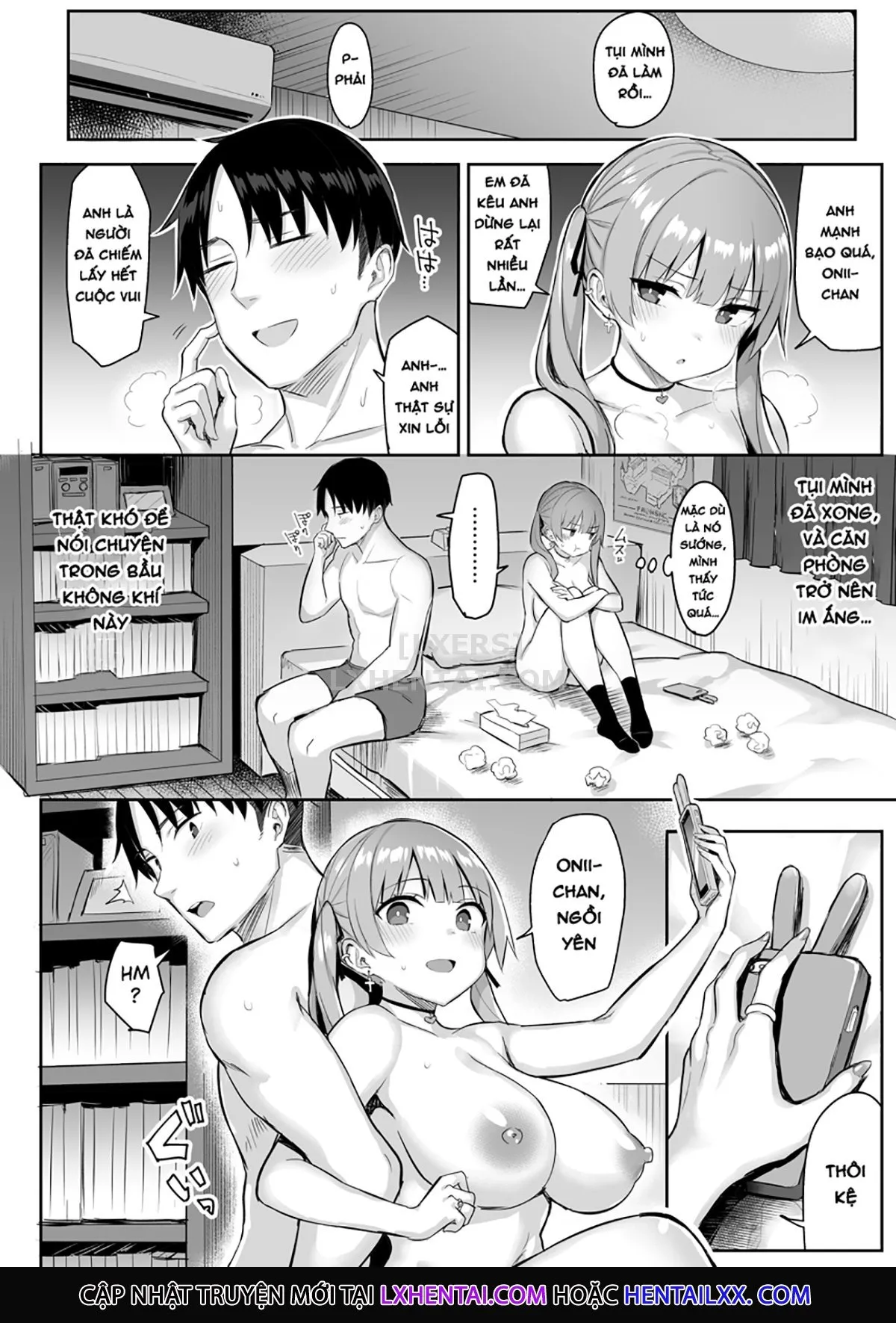 HentaiVN.net - Ảnh 41 - Moto InCha no Kyonyuu Yariman Imouto ga Erosugite, Onii-chan wa Mou...!! [I Can't Handle My Former Bookworm Little Sister Now That She's A Slut! ~A Whore Is Born~] - Chap 1