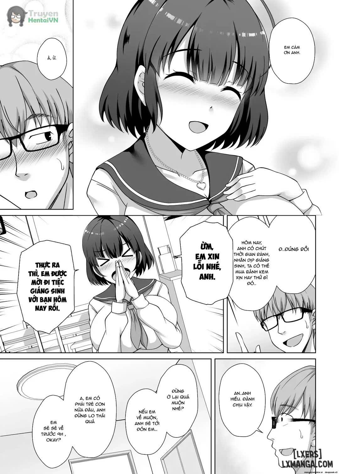 HentaiVN.net - Ảnh 6 - Imouto ga Asagaeri shita Christmas ~Teshio ni Kaketa Imouto wa Yarichin Kareshi ni Sei no Roku Jikan Kotteri Dakareteita - Oneshot