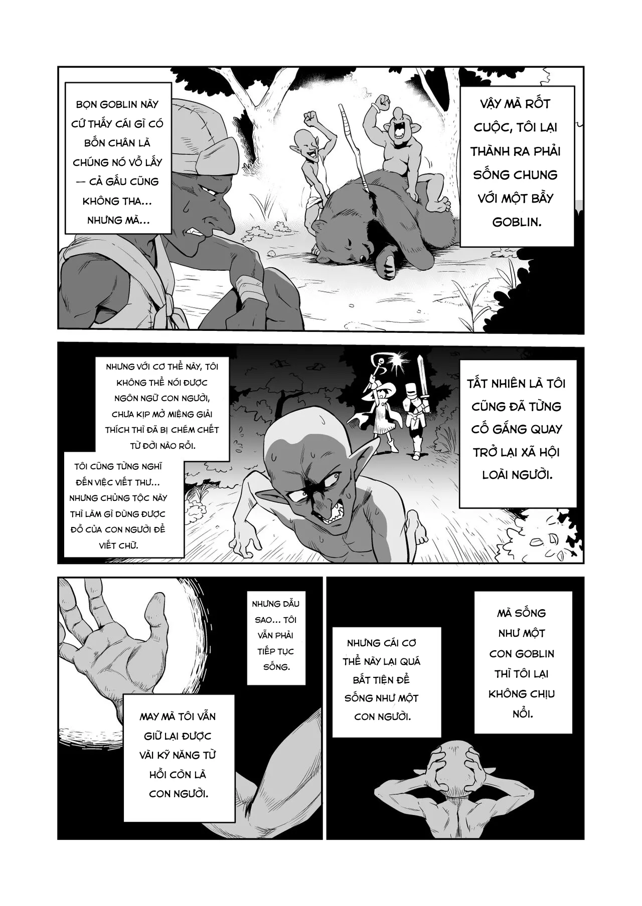 HentaiVN.net - Ảnh 3 - Zako-kan Nerai no Do-M Onna Kishi ga Hontou ni Goblin Dorei ni Sareru Hanashi Zenpen - Oneshot
