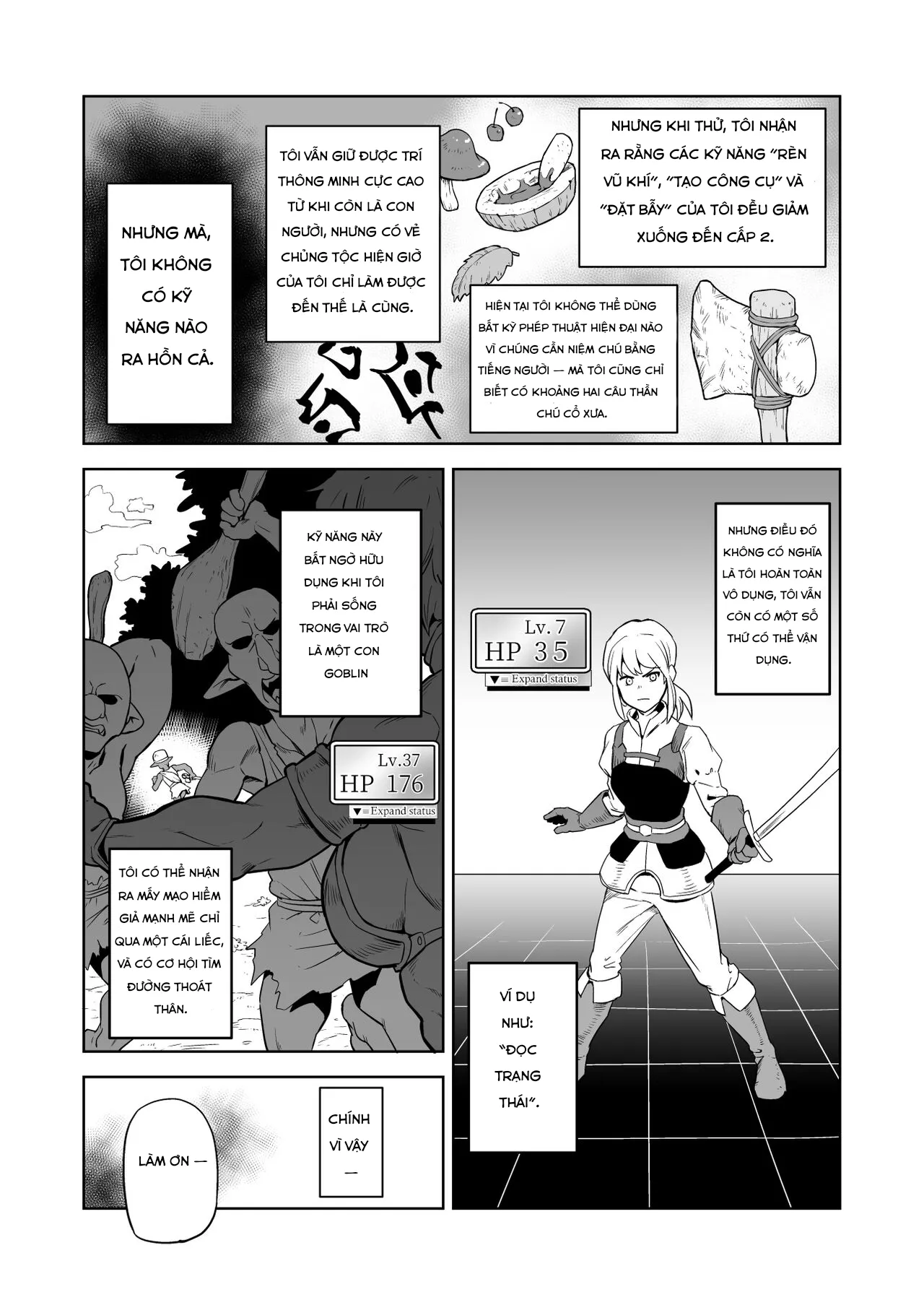 HentaiVN.net - Ảnh 4 - Zako-kan Nerai no Do-M Onna Kishi ga Hontou ni Goblin Dorei ni Sareru Hanashi Zenpen - Oneshot