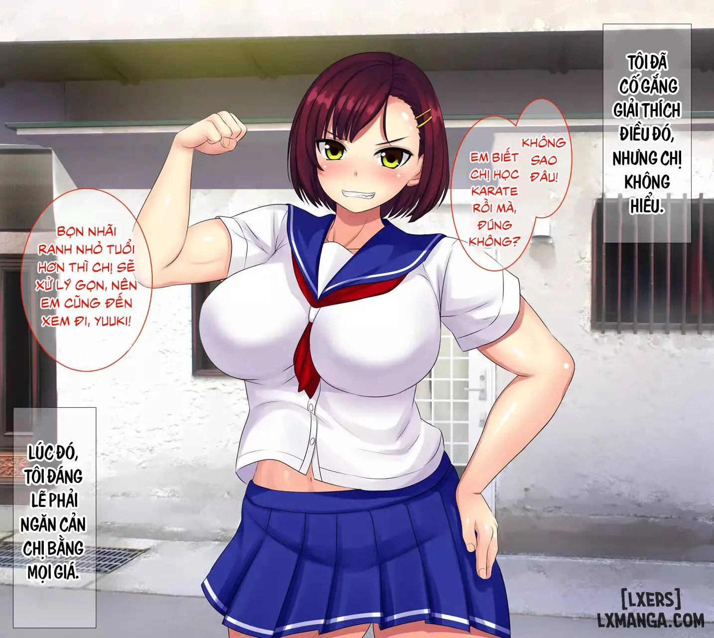 HentaiVN.net - Ảnh 11 - Boku no Tame ni Ijimekko ni Tachimukatta Ane ga Ima Me no Mae de Nakisakendemasu - Chap 1.