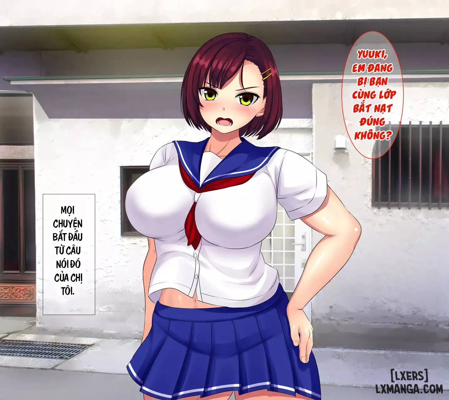 HentaiVN.net - Ảnh 9 - Boku no Tame ni Ijimekko ni Tachimukatta Ane ga Ima Me no Mae de Nakisakendemasu - Chap 1.