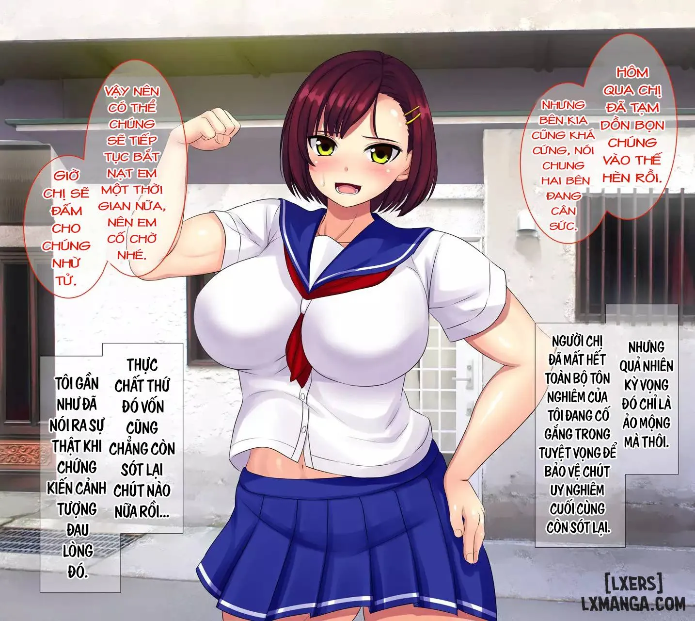 HentaiVN.net - Ảnh 31 - Boku no Tame ni Ijimekko ni Tachimukatta Ane ga Ima Me no Mae de Nakisakendemasu - Chap 3 - End