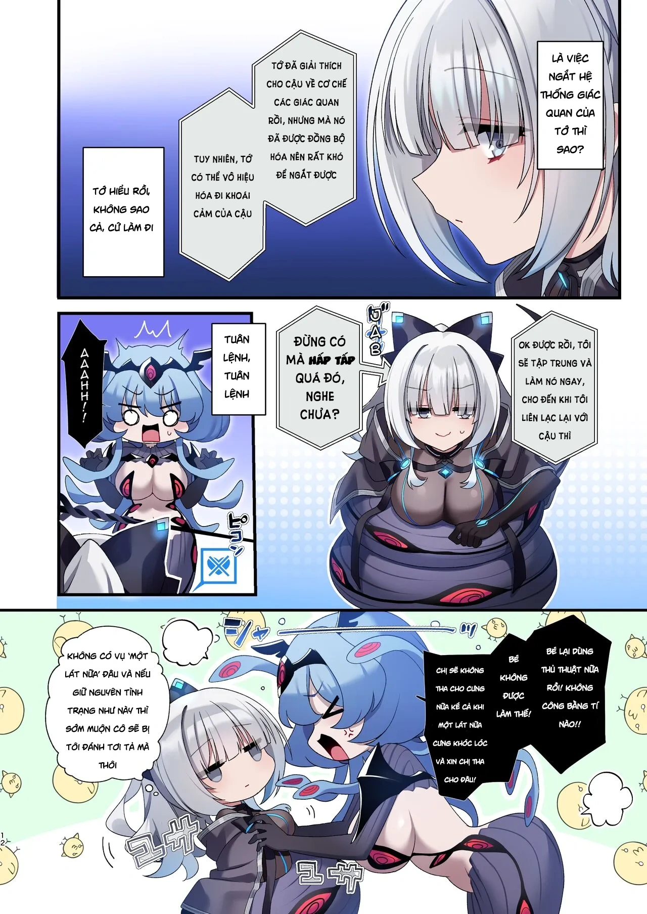 HentaiVN.net - Ảnh 10 - Dennou Shoujo wa Kasou Sekai ni Shizumi Yuku (Futa) - Chapter 1