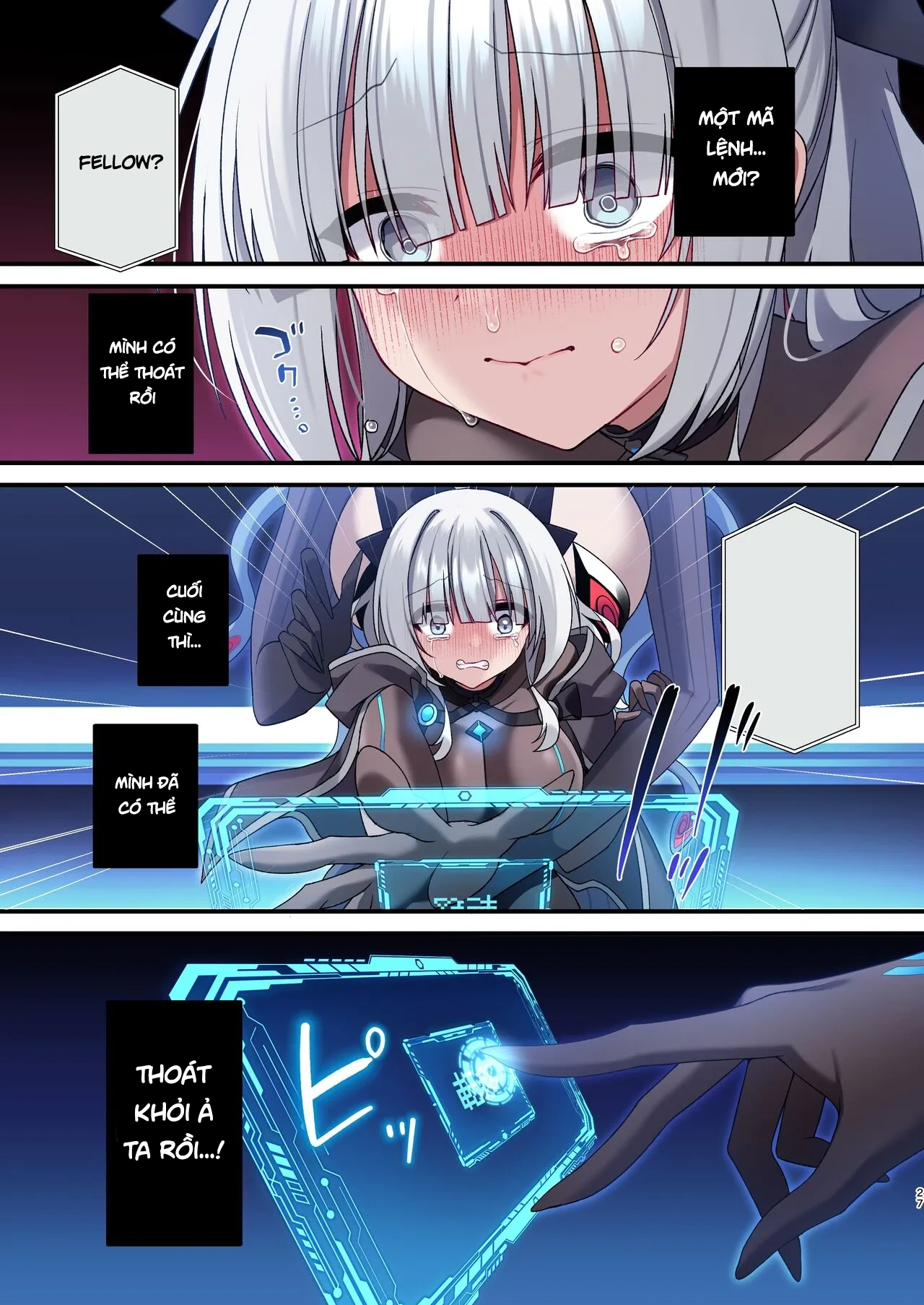 HentaiVN.net - Ảnh 25 - Dennou Shoujo wa Kasou Sekai ni Shizumi Yuku (Futa) - Chapter 1
