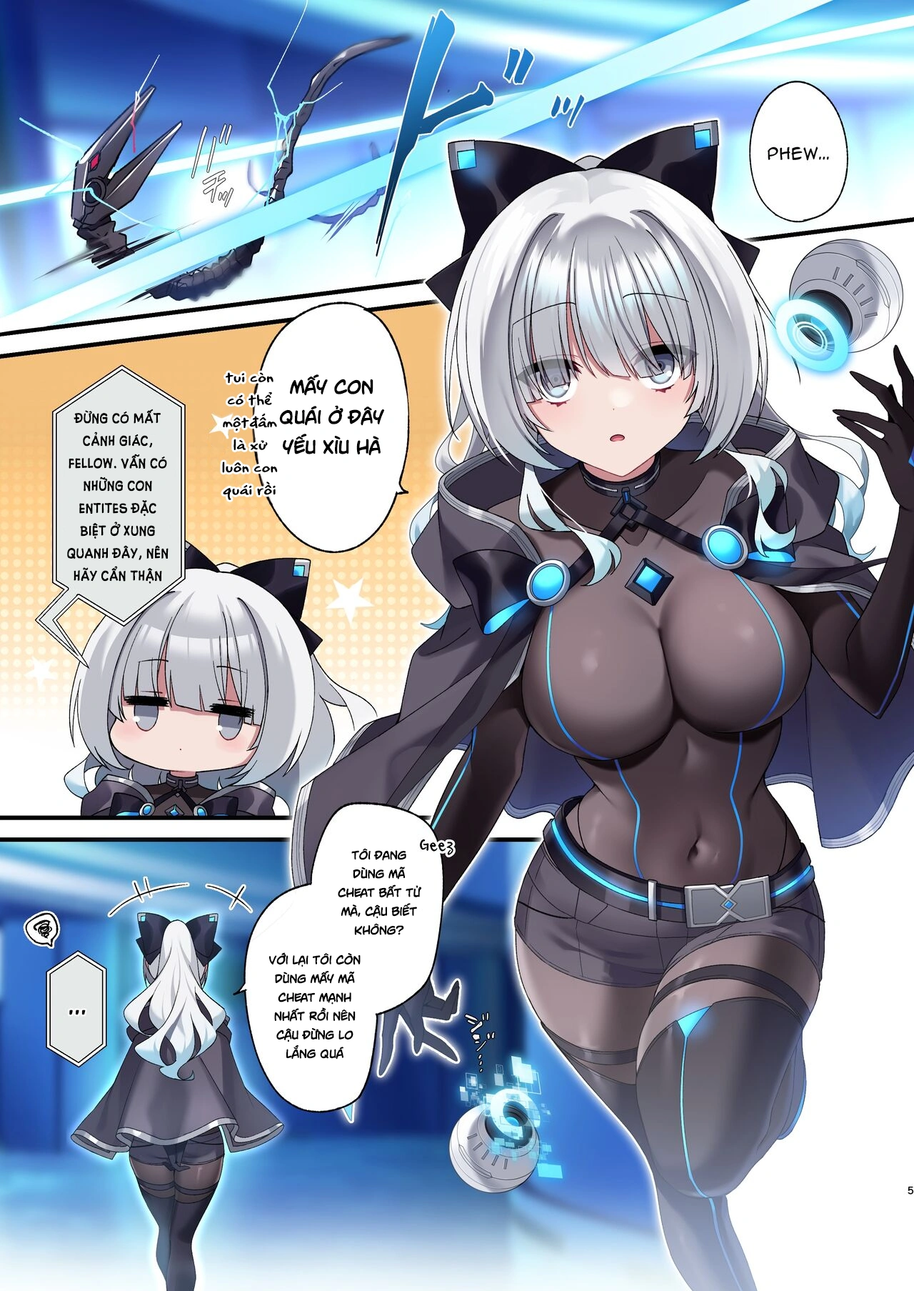 HentaiVN.net - Ảnh 3 - Dennou Shoujo wa Kasou Sekai ni Shizumi Yuku (Futa) - Chapter 1