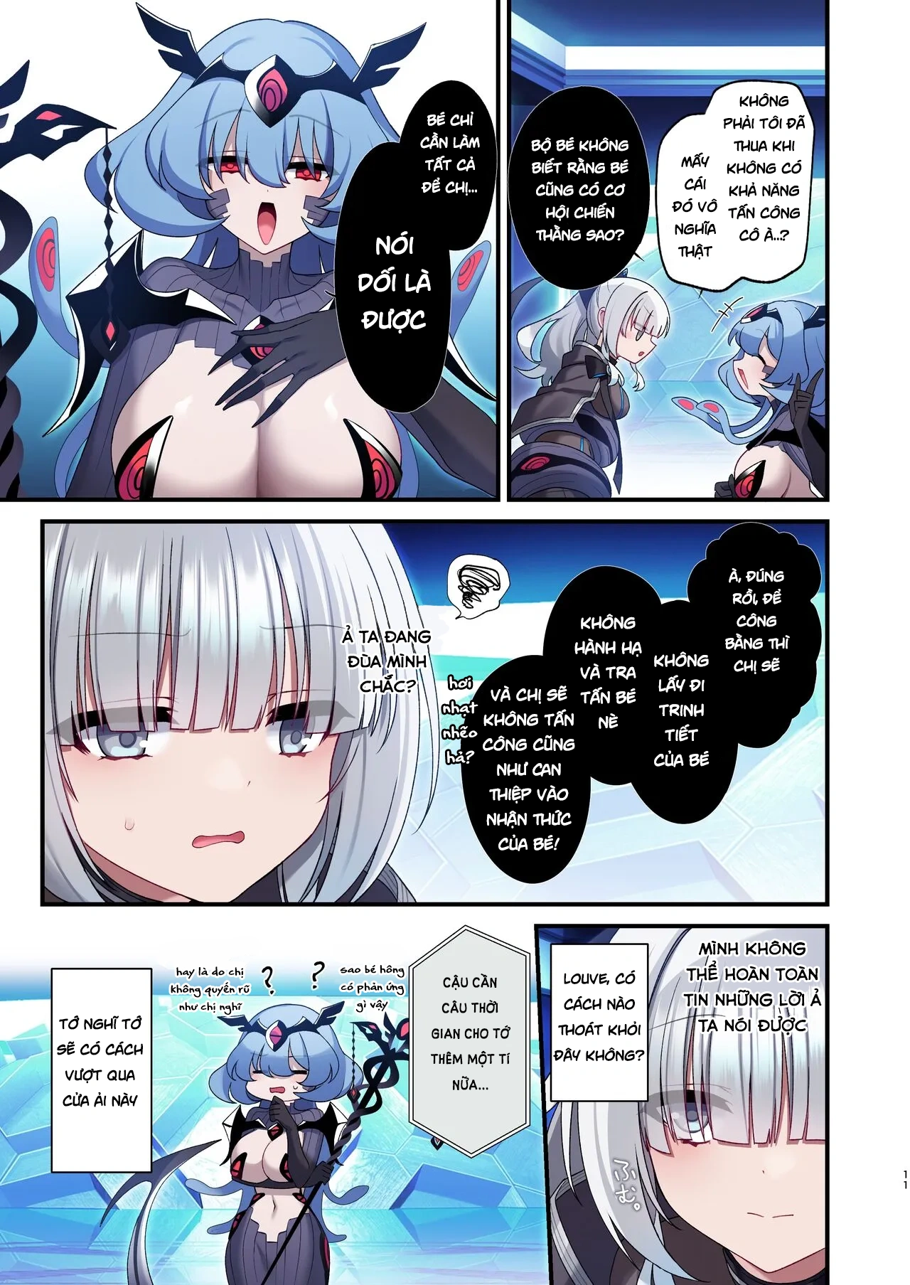 HentaiVN.net - Ảnh 9 - Dennou Shoujo wa Kasou Sekai ni Shizumi Yuku (Futa) - Chapter 1