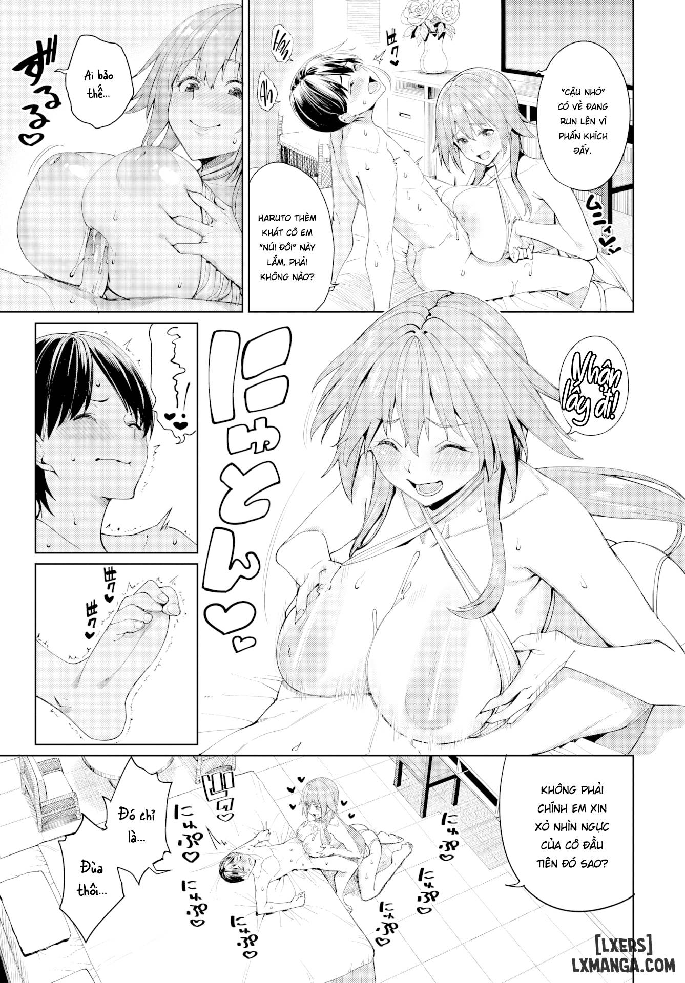 HentaiVN.net - Ảnh 3 - Phương pháp dạy bằng vếu của Kaede sensei - Chap 2: end