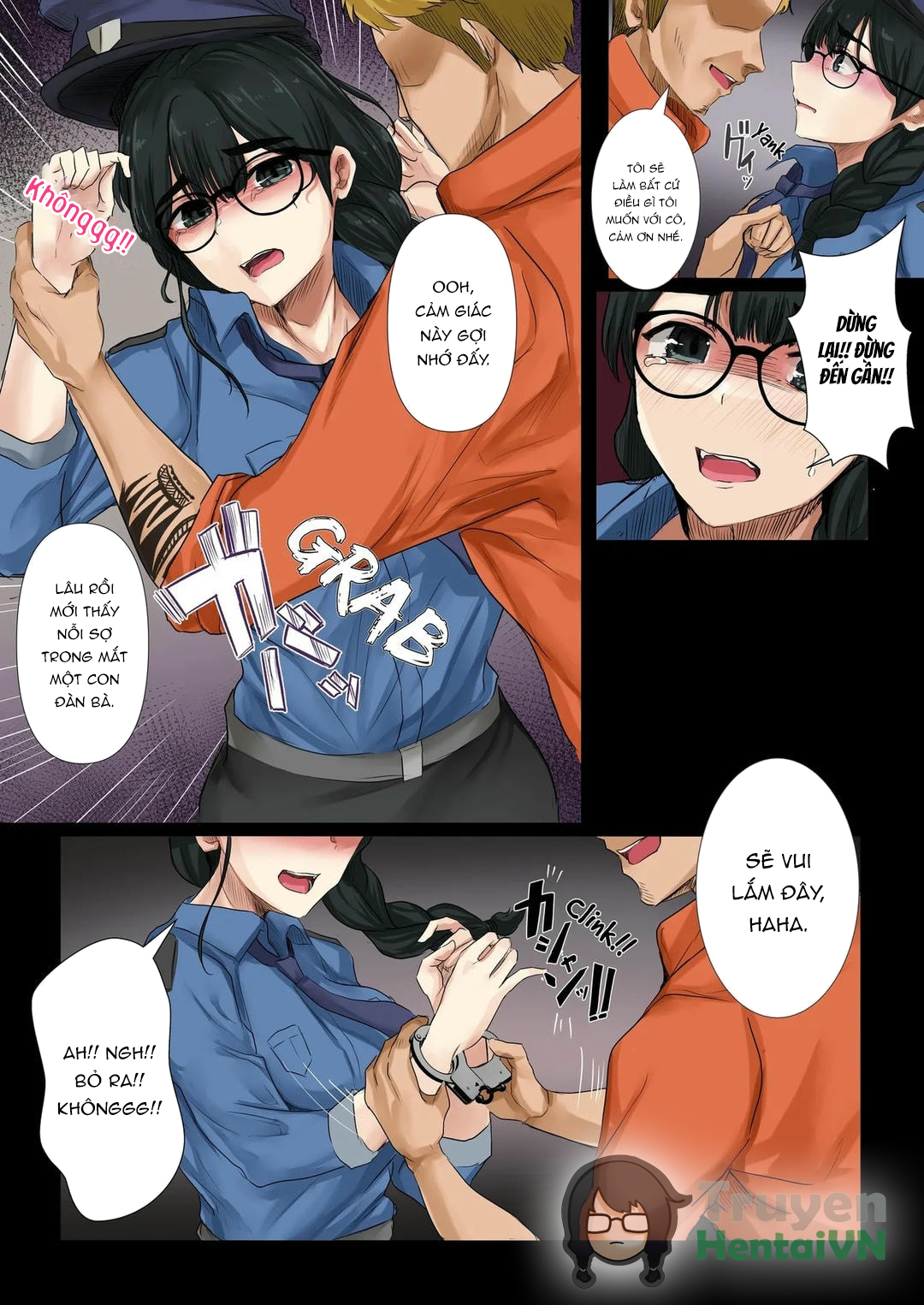 HentaiVN.net - Ảnh 10 - Dame Kanshu x Shuujin -Gyakuten- | Useless Officer X Prisoner - The Tables Turned - Oneshot