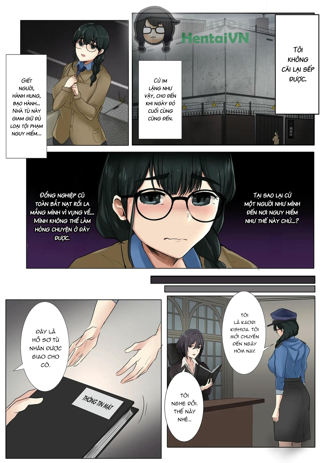 HentaiVN.net - Ảnh 4 - Dame Kanshu x Shuujin -Gyakuten- | Useless Officer X Prisoner - The Tables Turned - Oneshot