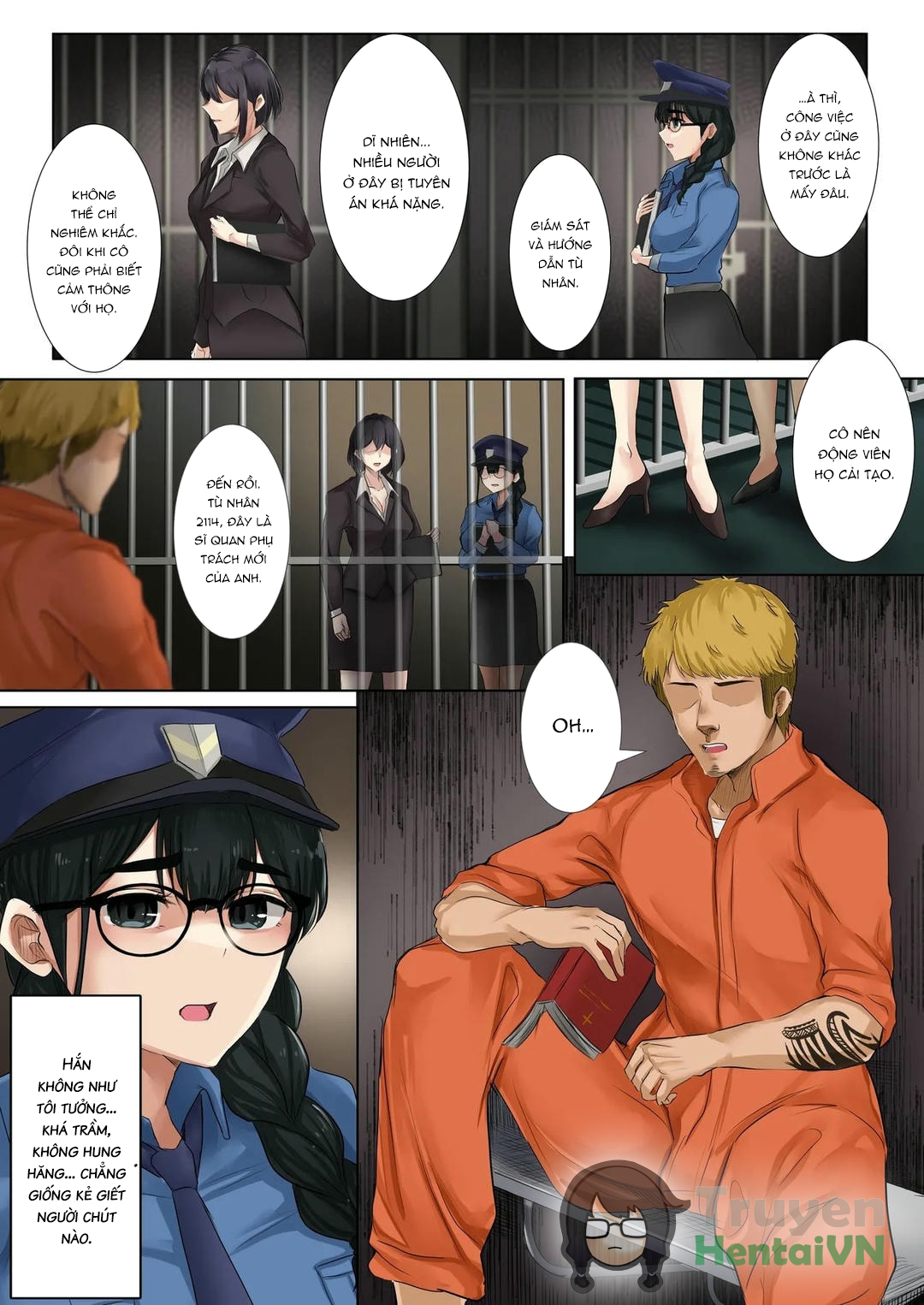 HentaiVN.net - Ảnh 6 - Dame Kanshu x Shuujin -Gyakuten- | Useless Officer X Prisoner - The Tables Turned - Oneshot