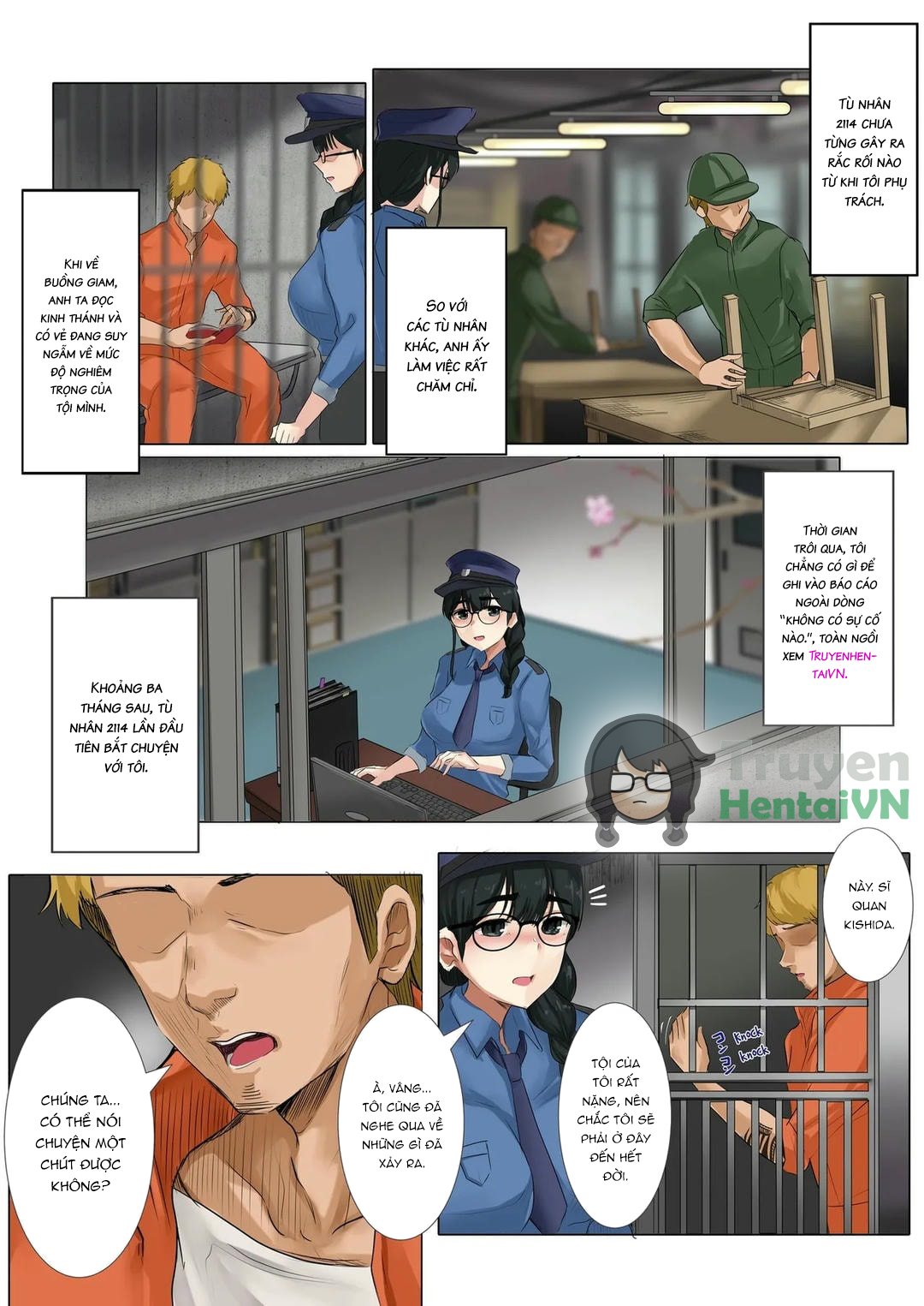 HentaiVN.net - Ảnh 7 - Dame Kanshu x Shuujin -Gyakuten- | Useless Officer X Prisoner - The Tables Turned - Oneshot