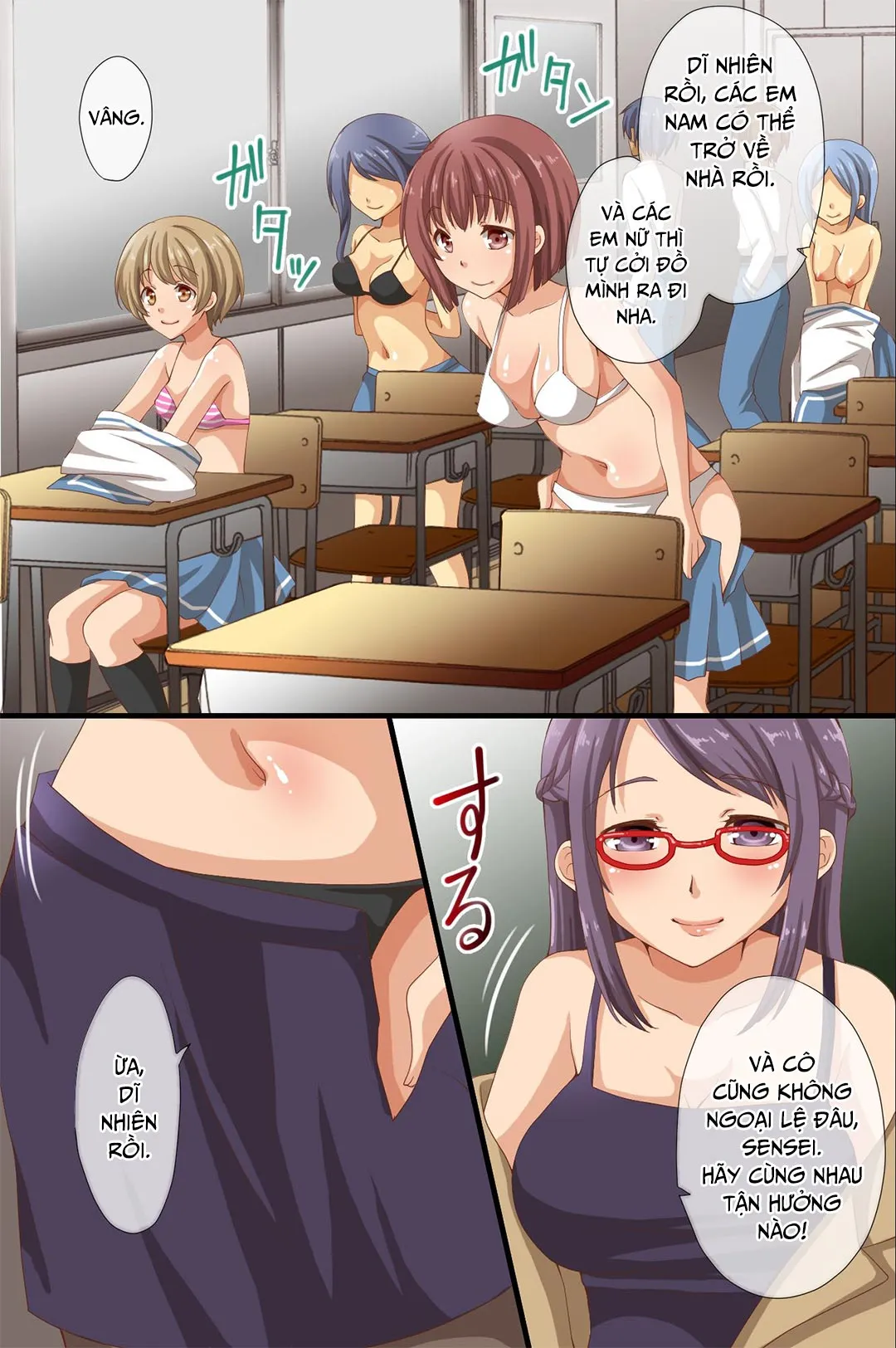 HentaiVN.net - Ảnh 3 - Thống trị cả ngôi trường - Mọi người đều bị thôi miên [Dominance over the whole school - Everyone in this school is hypnotized!; Saimin de Shihai Sareta Gakuen ~ Gakkou Zenin ga Saimin Zumi dakara Yaritai Houdai Zen] - Chap 1C